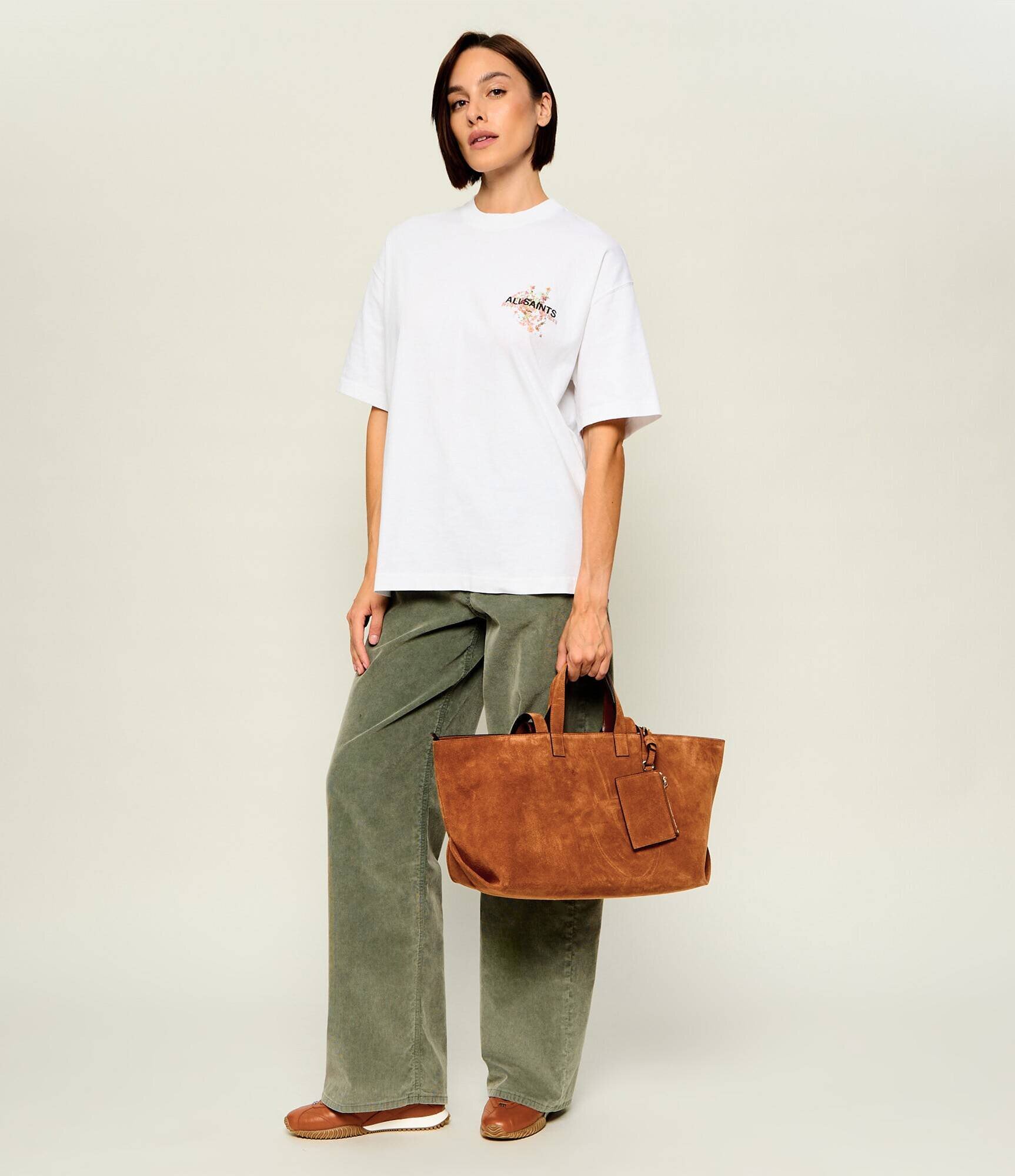 A.P.C. Geantă shopper + borsetă Le Drummer | piele întoarsă