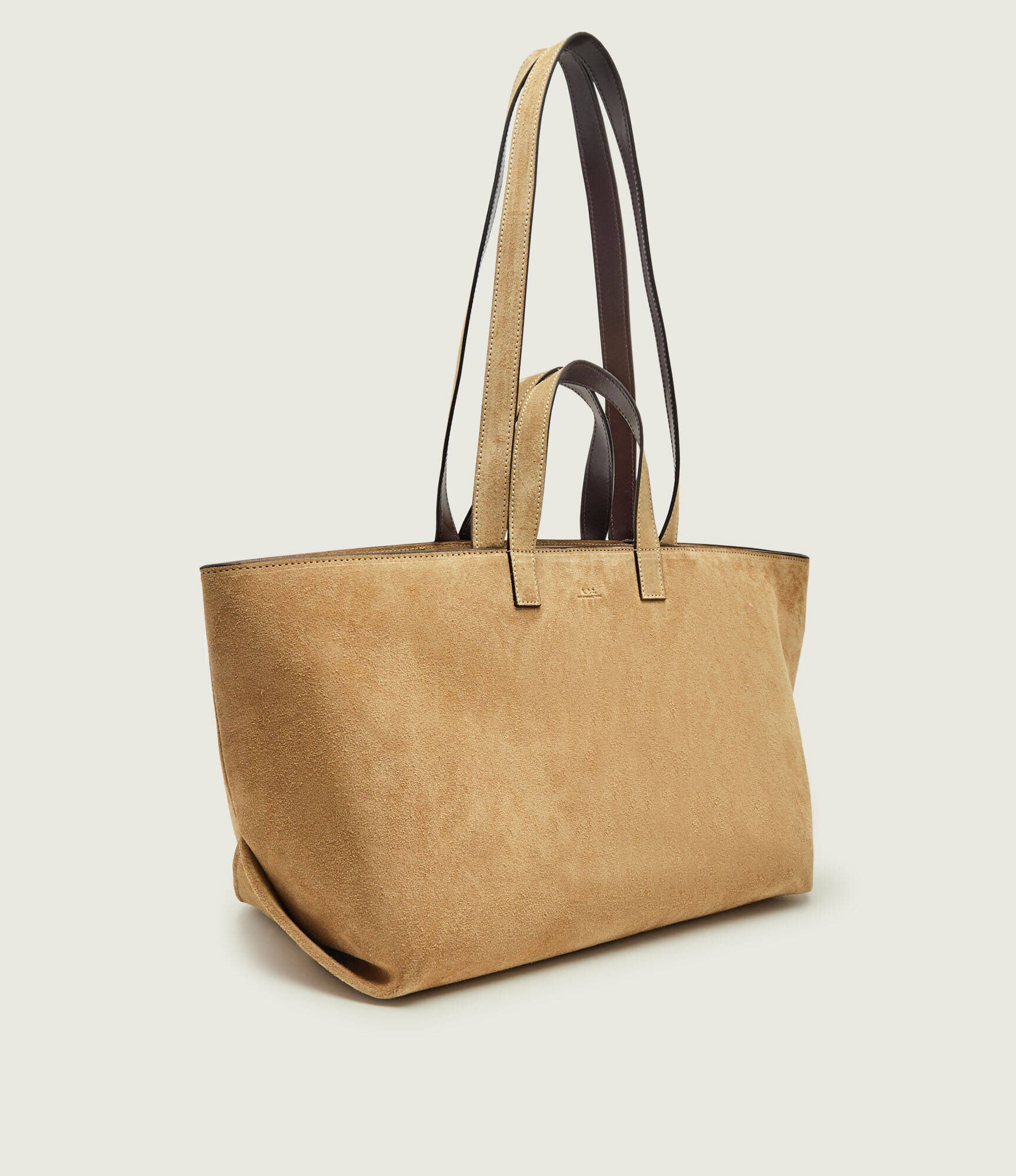 A.P.C. Geantă shopper + borsetă Le drummer | piele întoarsă