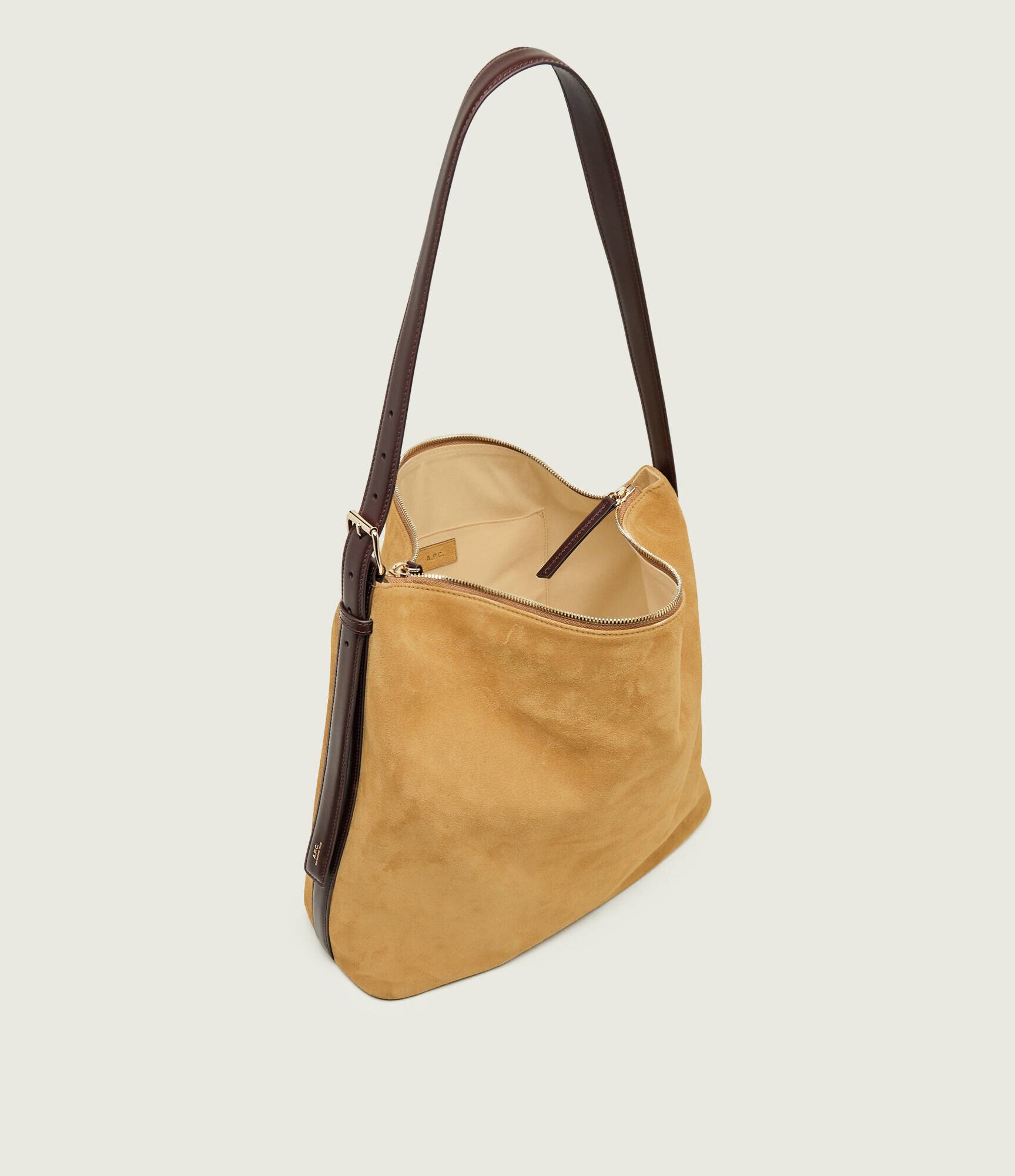 A.P.C. Geantă shopper Vera Maxi | piele întoarsă