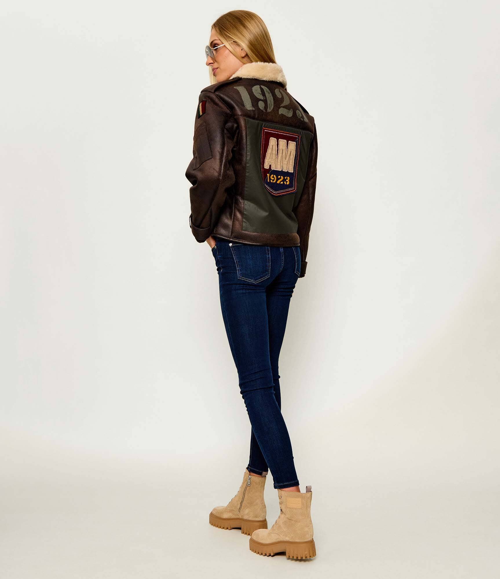 Aeronautica Militare Căptușită geacă | regular fit | shearling