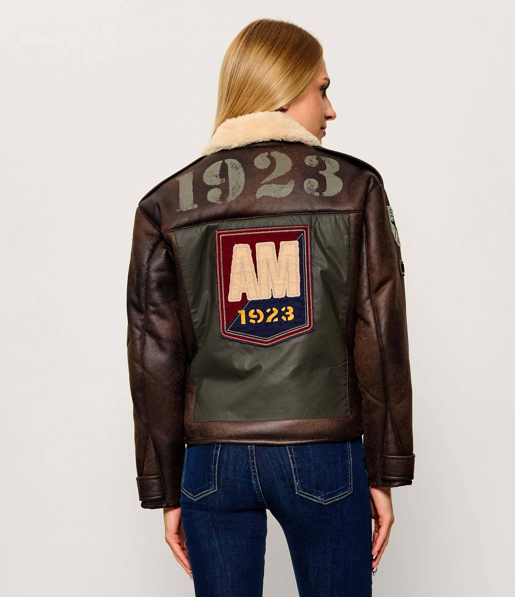 Aeronautica Militare Căptușită geacă | regular fit | shearling