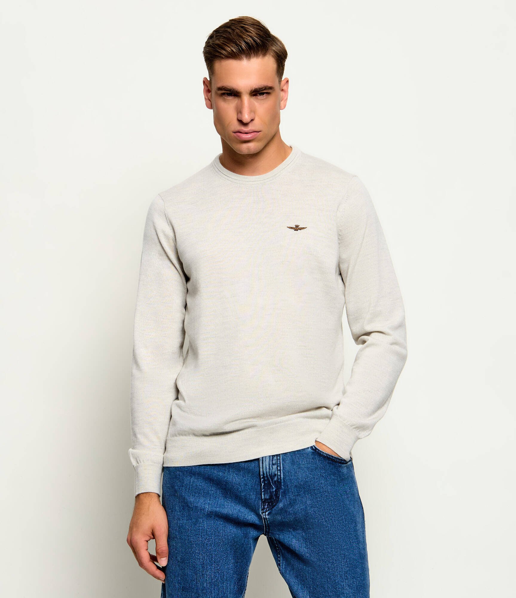 Aeronautica Militare De lână pulover | regular fit