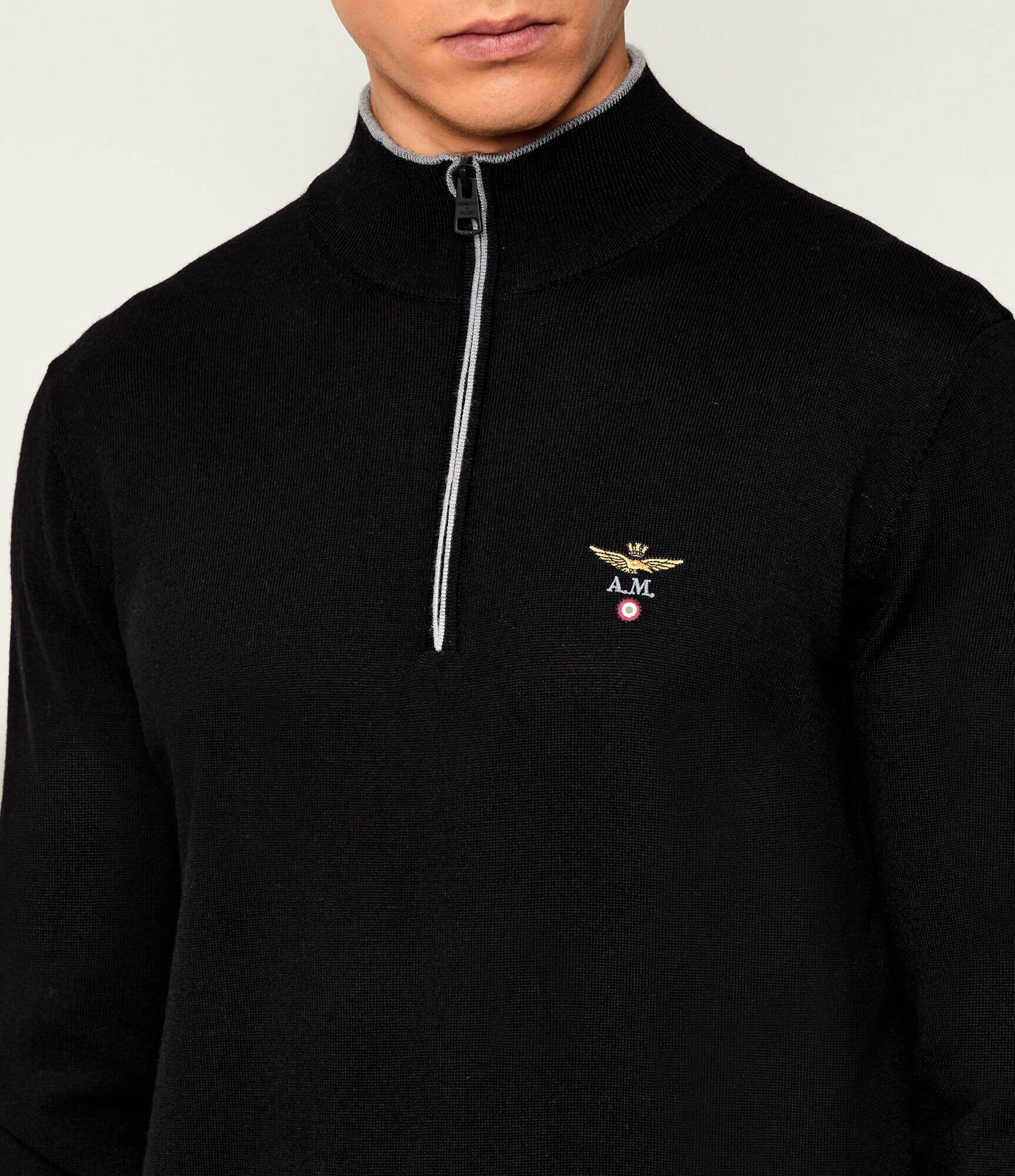 Aeronautica Militare De lână pulover | regular fit