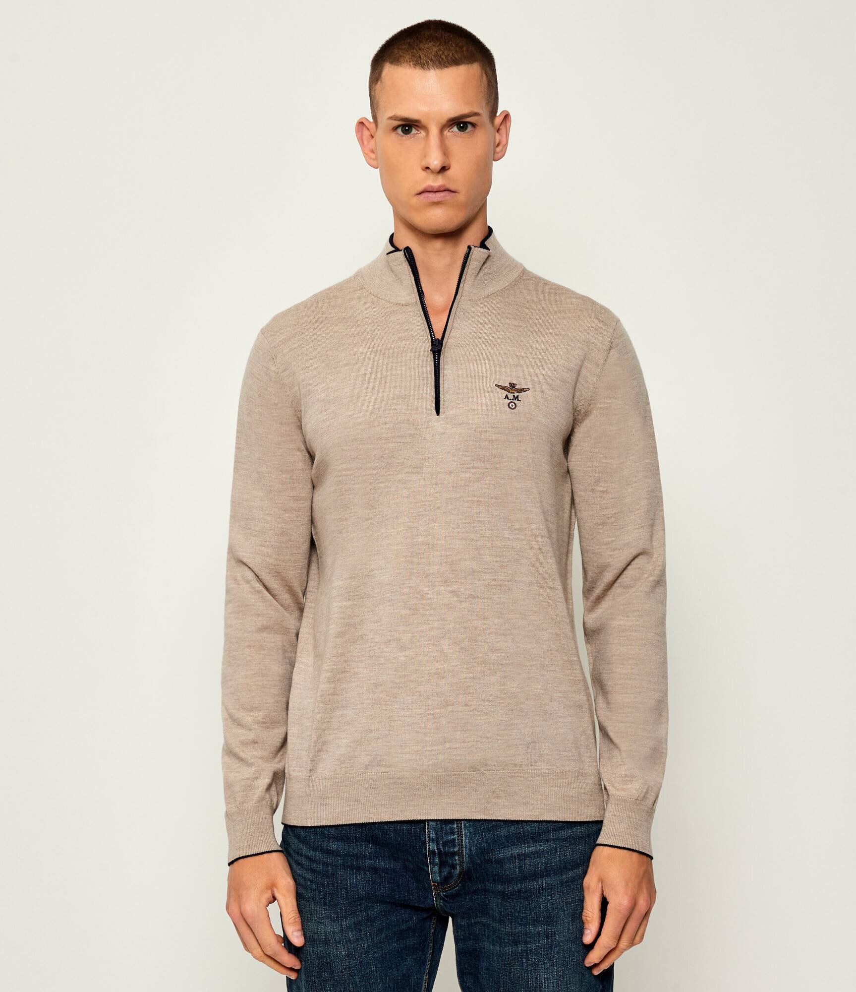 Aeronautica Militare De lână pulover | regular fit