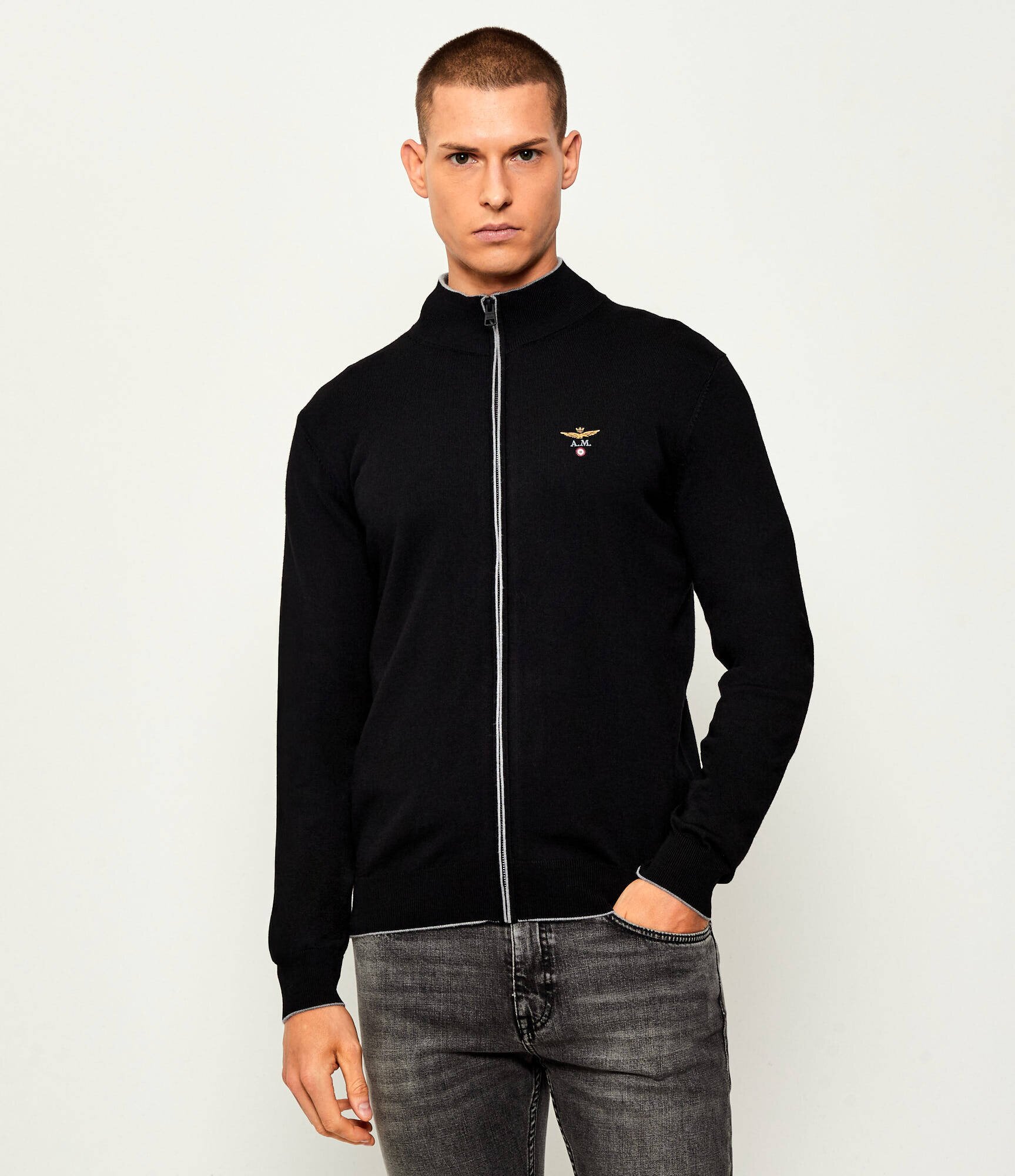 Aeronautica Militare De lână pulover | Regular Fit