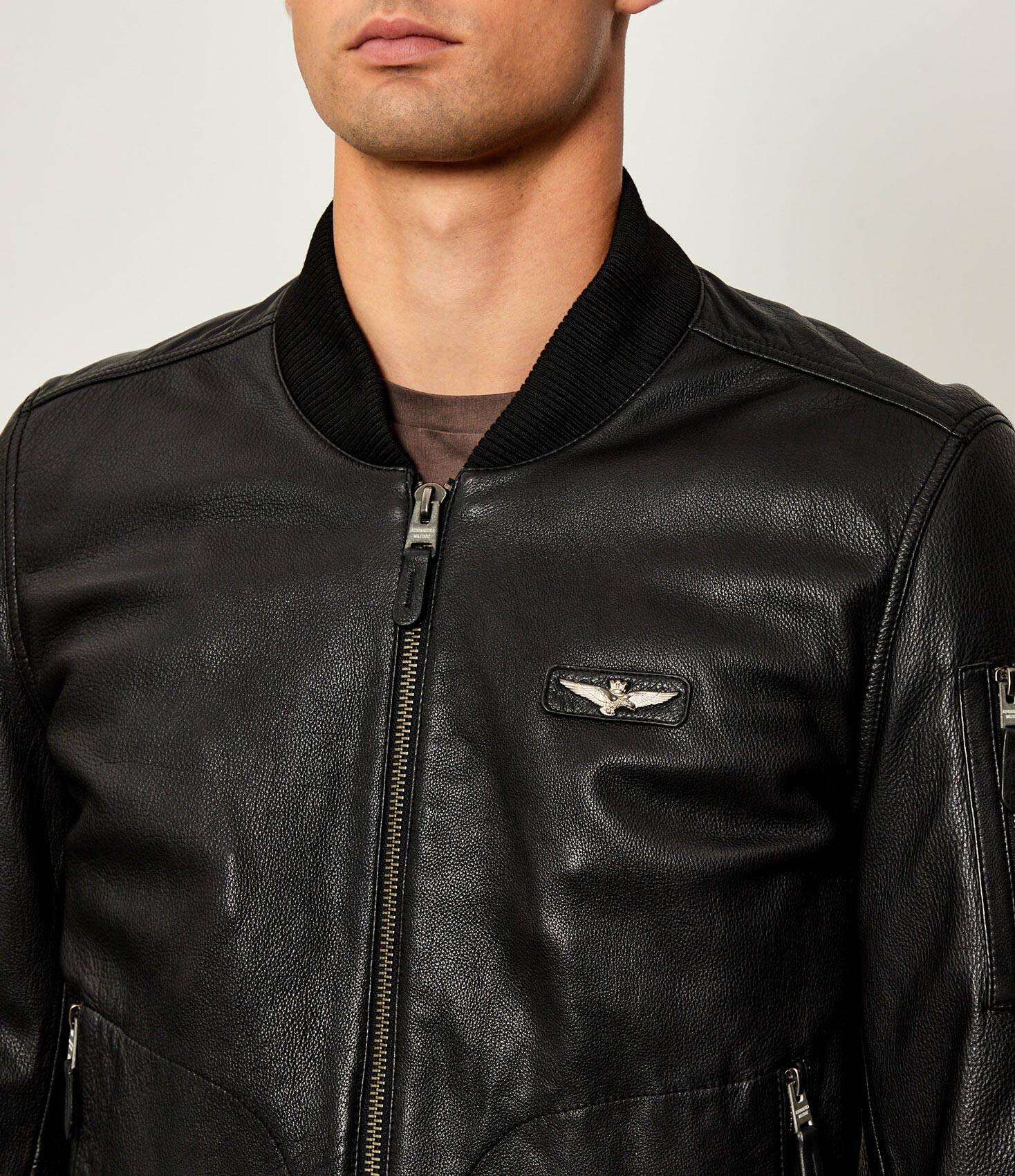 Aeronautica Militare Geacă de piele bomber | regular fit