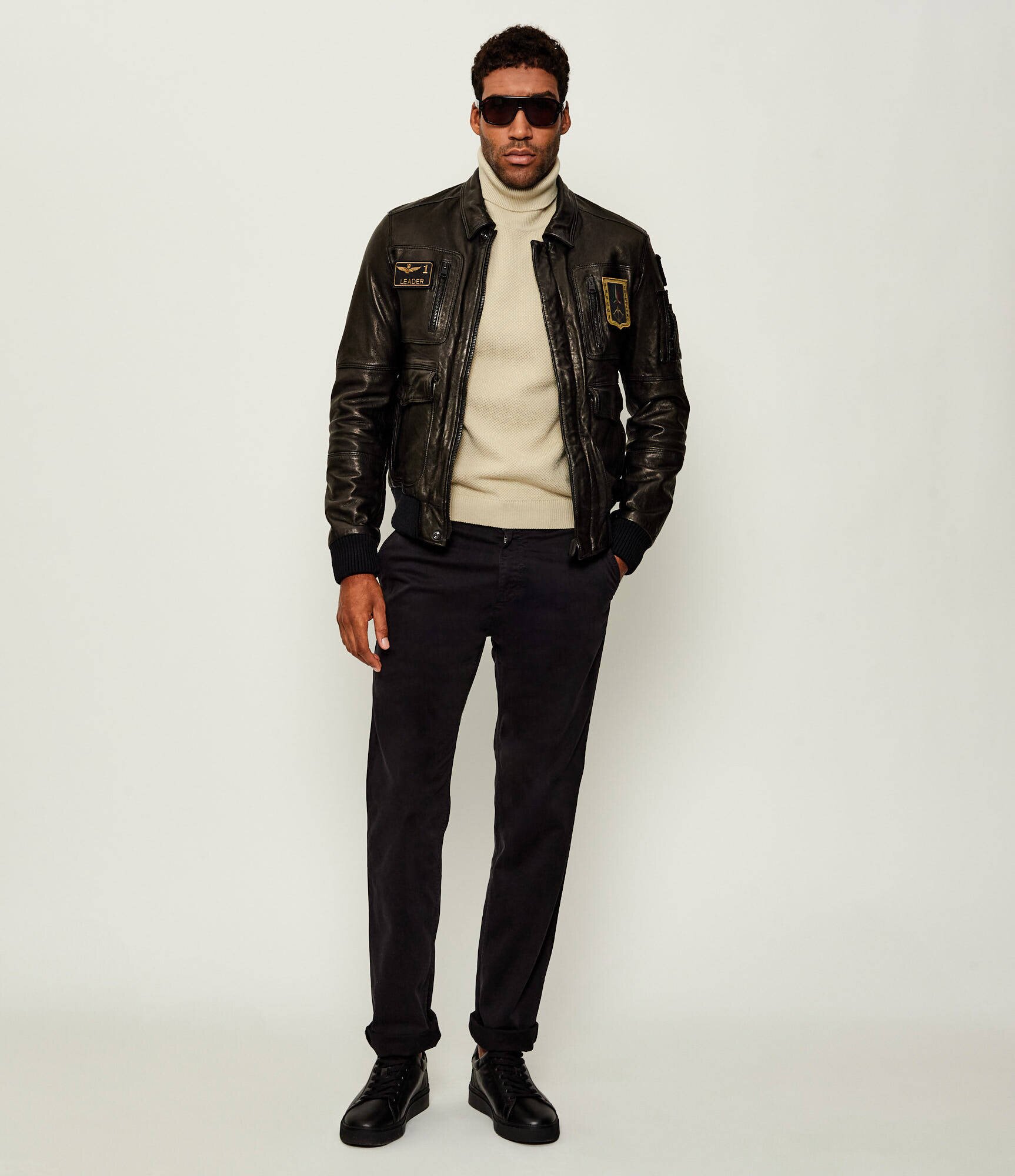 Aeronautica Militare Geacă de piele | regular fit