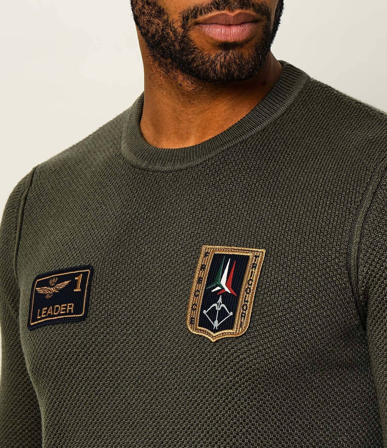 Aeronautica Militare Pulover | regular fit cu adaos de lână