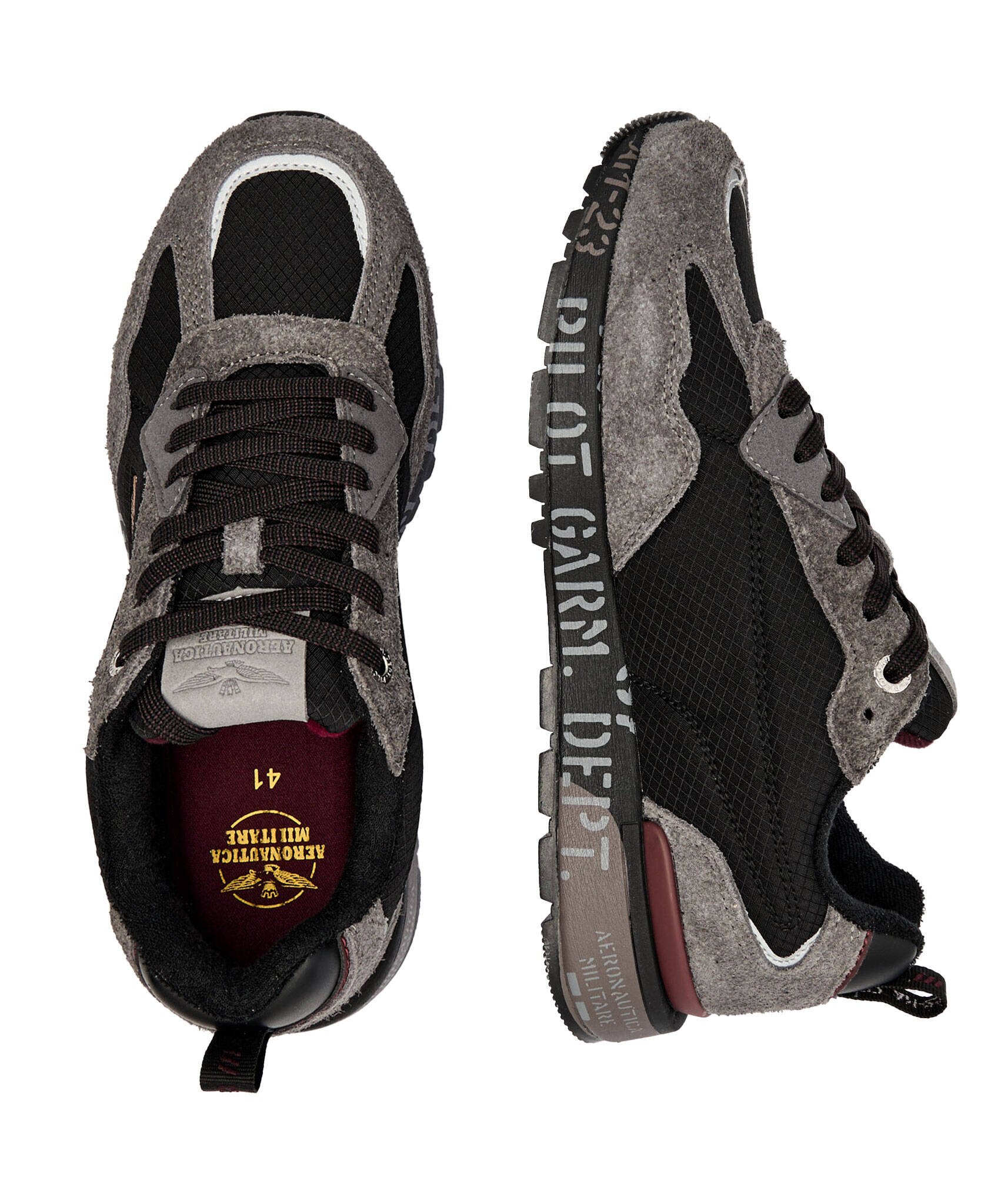 Aeronautica Militare Sneakers cu adaos de piele