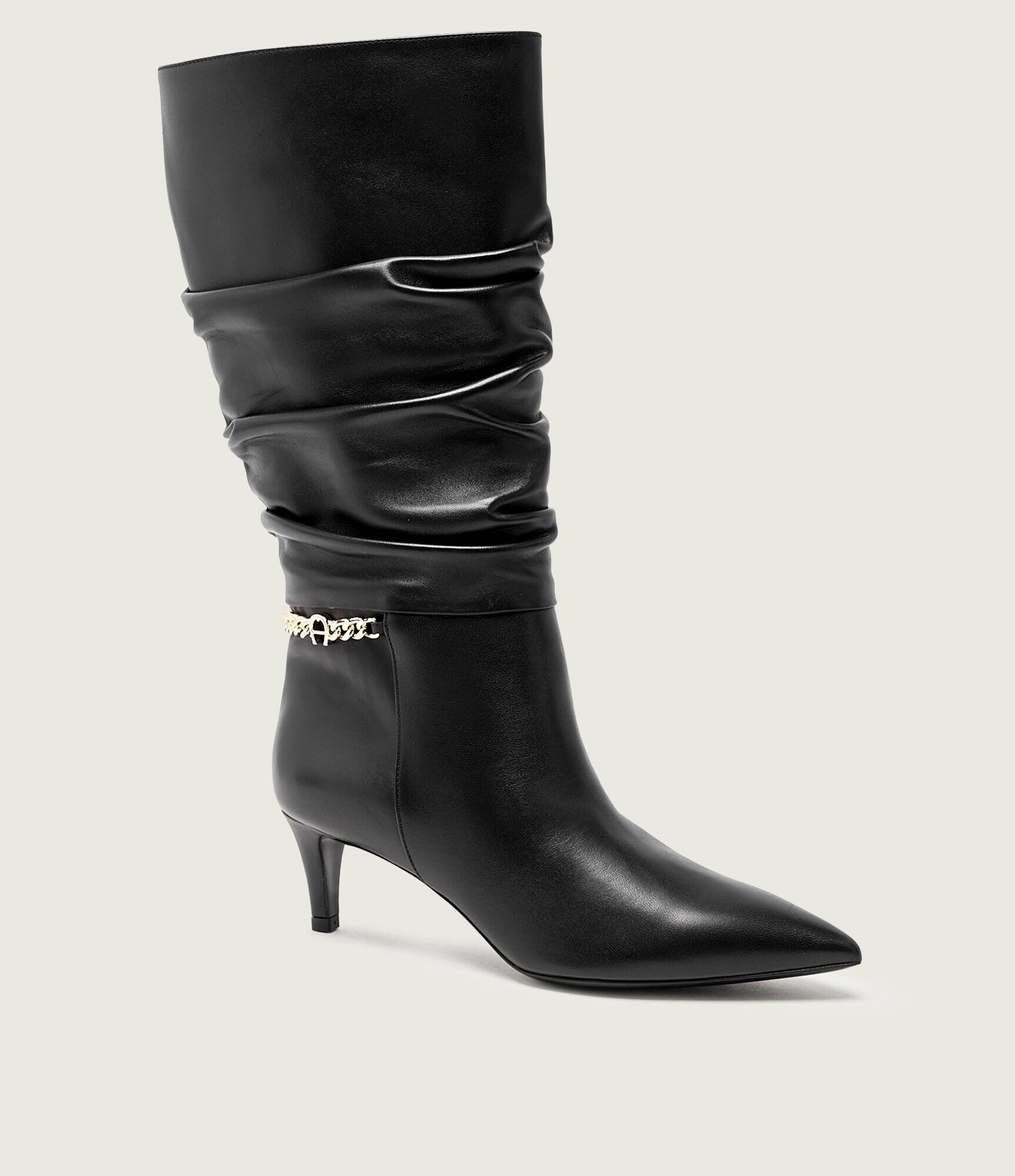Aigner De piele cizme cu toc subțire MADONNA 13A