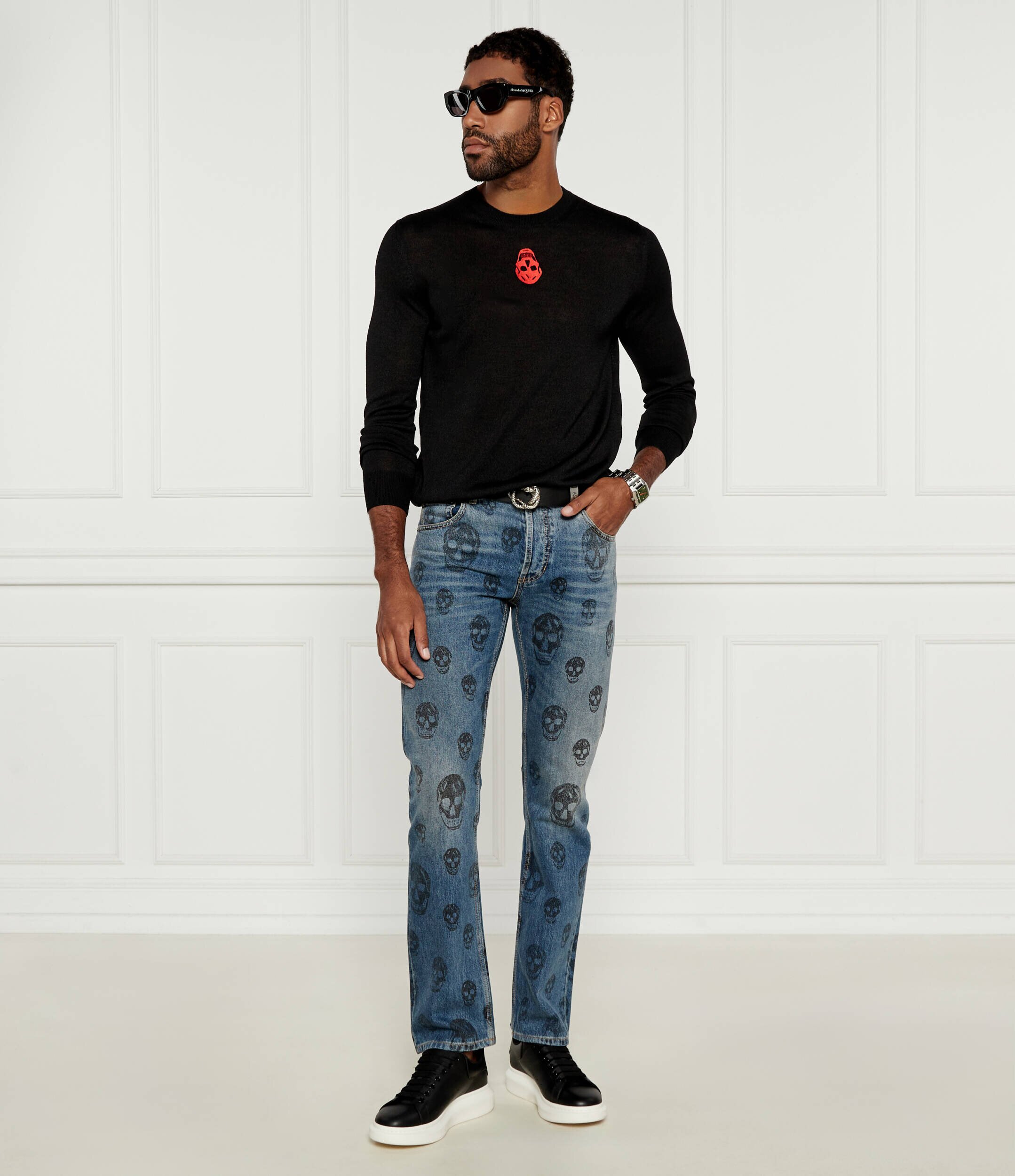 Alexander McQueen De lână pulover JUMPER | Regular Fit