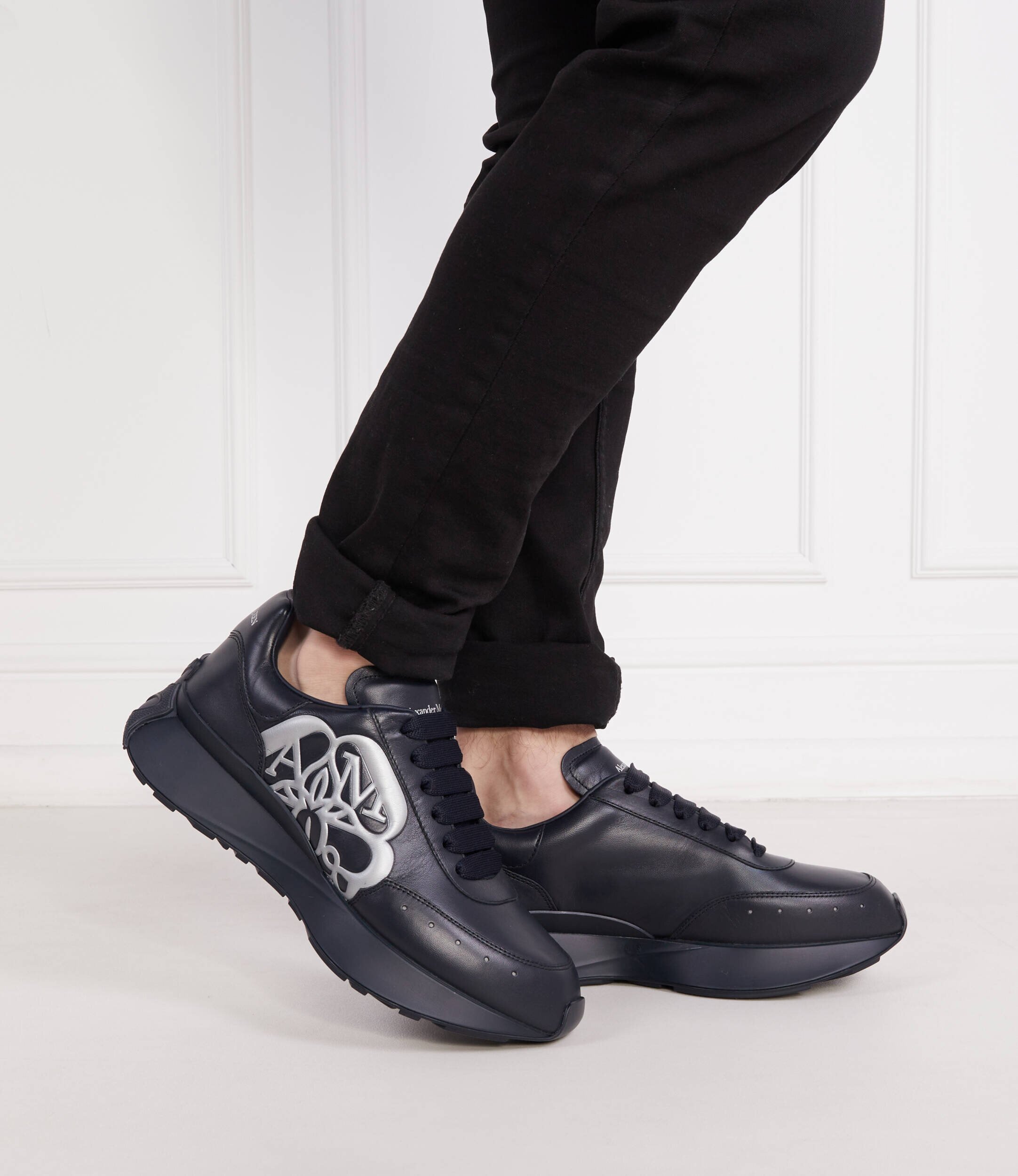 Alexander McQueen De piele sneakers SPITINT