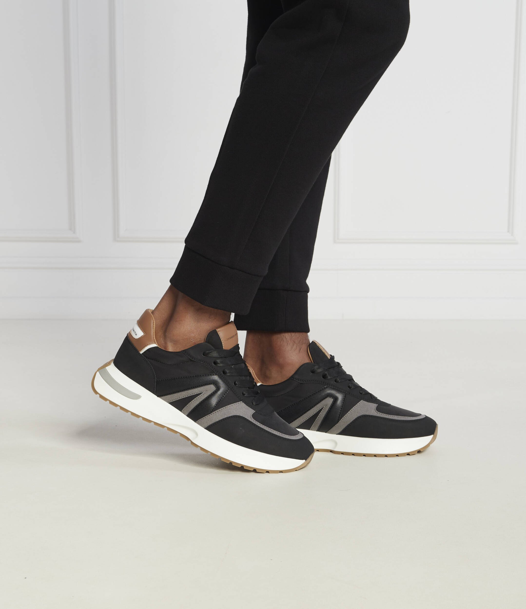 Alexander Smith Sneakers cu adaos de piele
