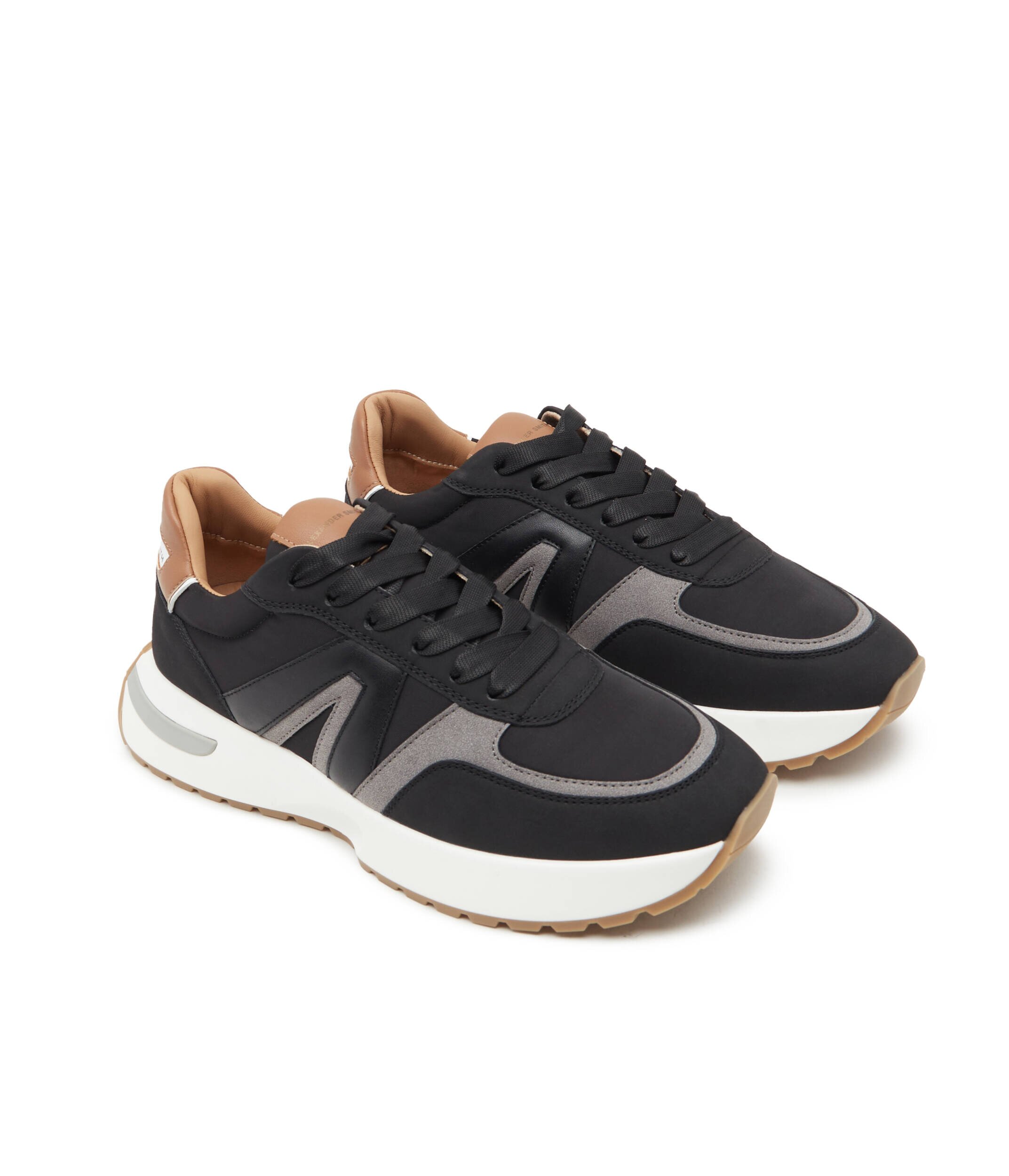 Alexander Smith Sneakers cu adaos de piele