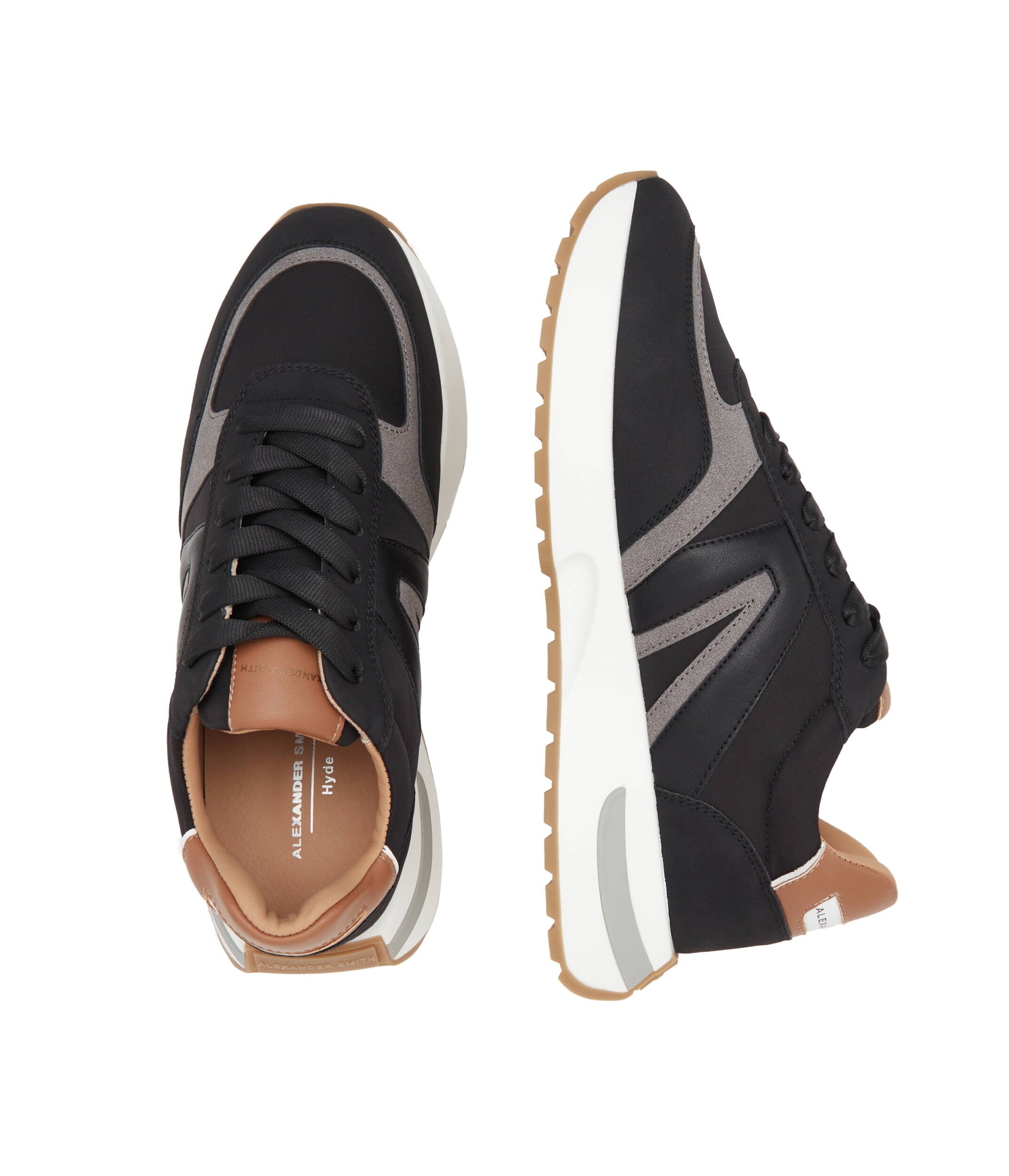 Alexander Smith Sneakers cu adaos de piele