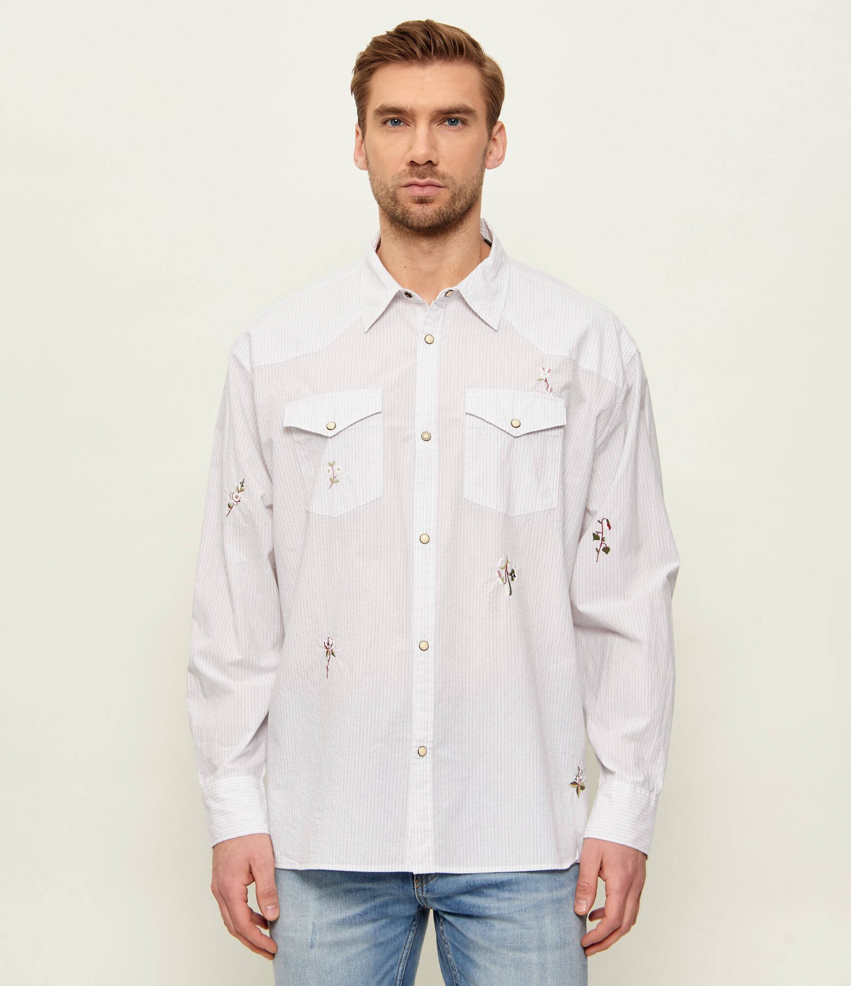 AllSaints Cămașă PORTMAN | Oversize fit
