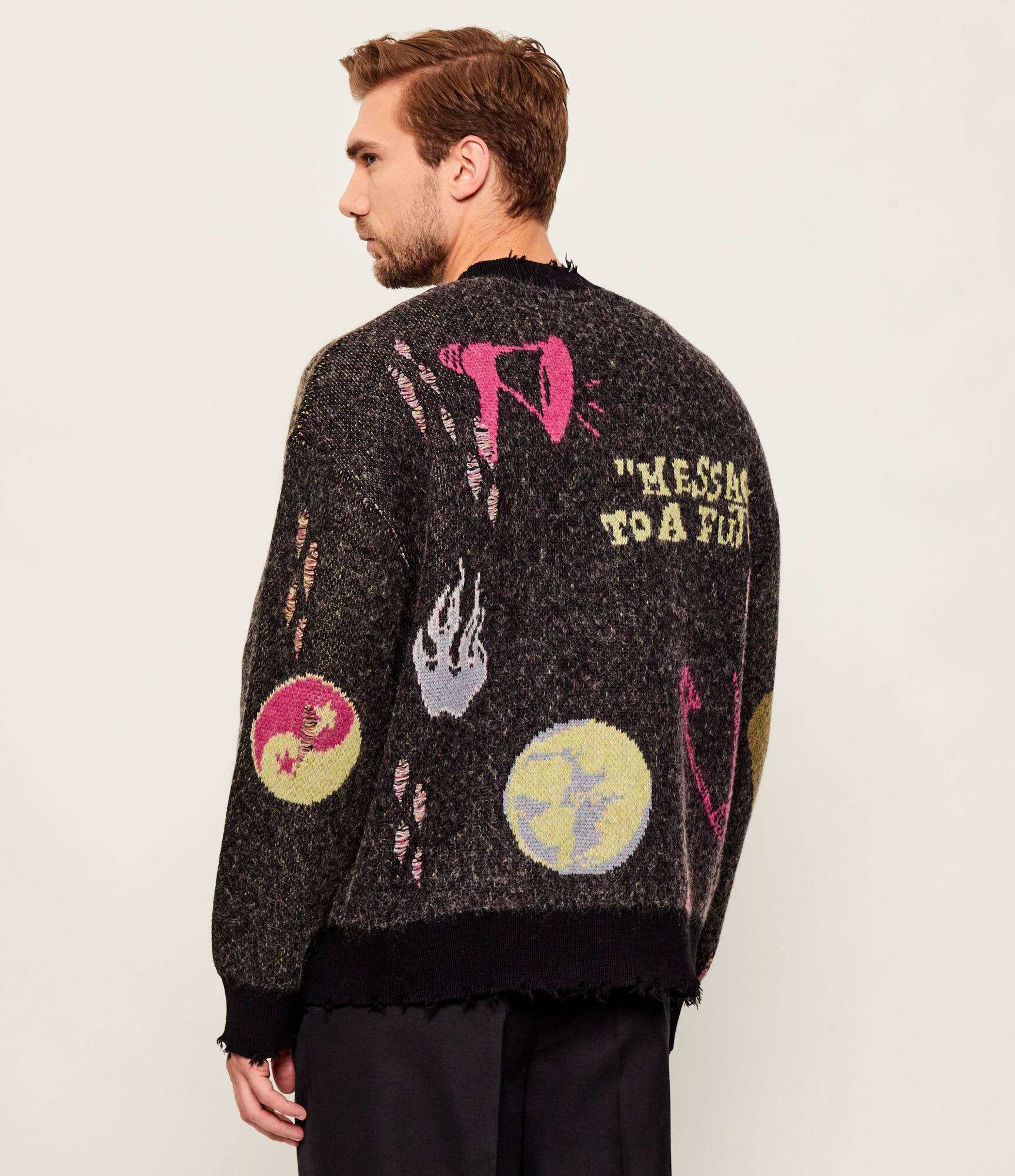 AllSaints Cardigan EMOTIVE | Oversize fit cu adaos de lână