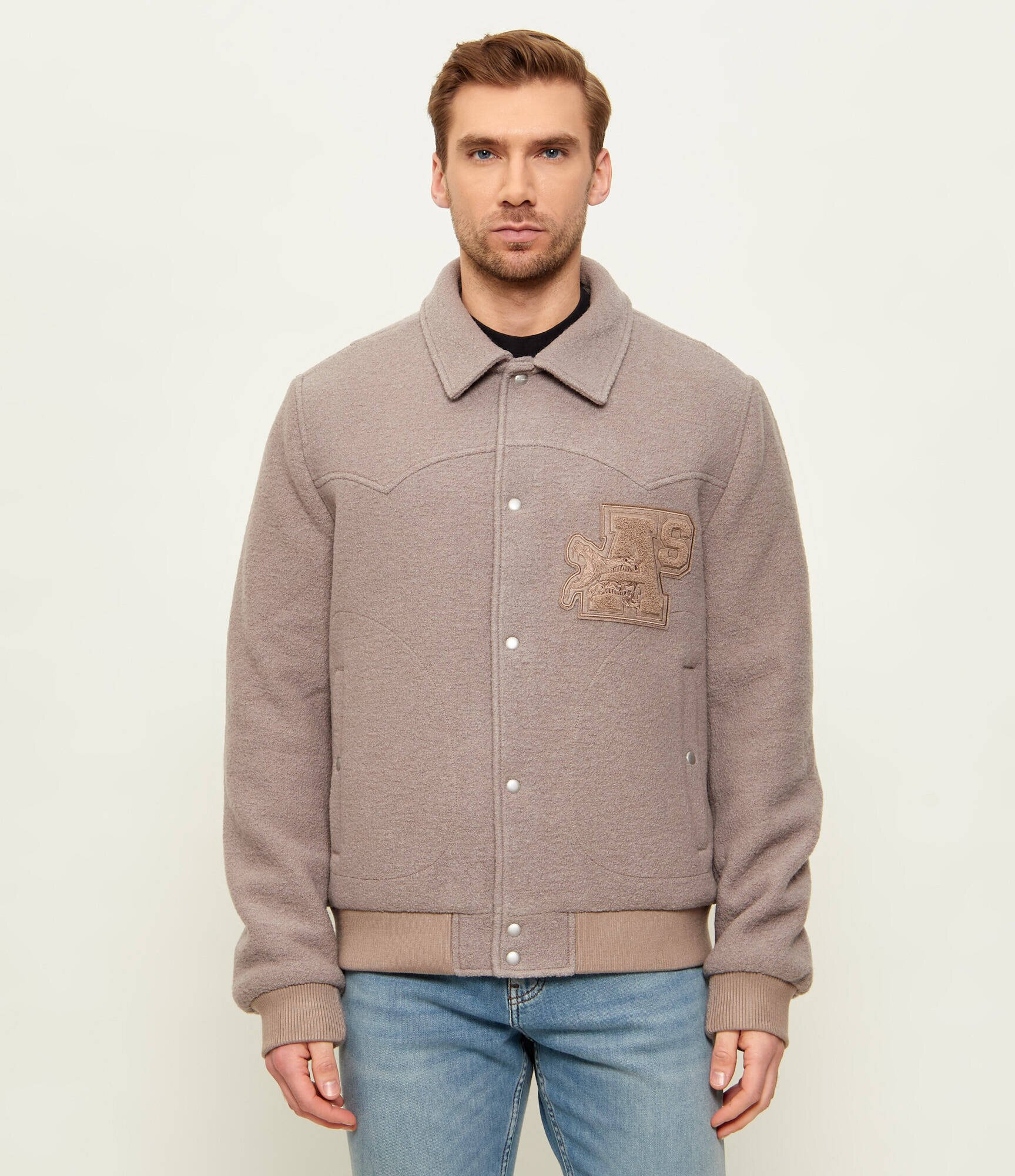 AllSaints De lână geacă ROYCE | Relaxed fit