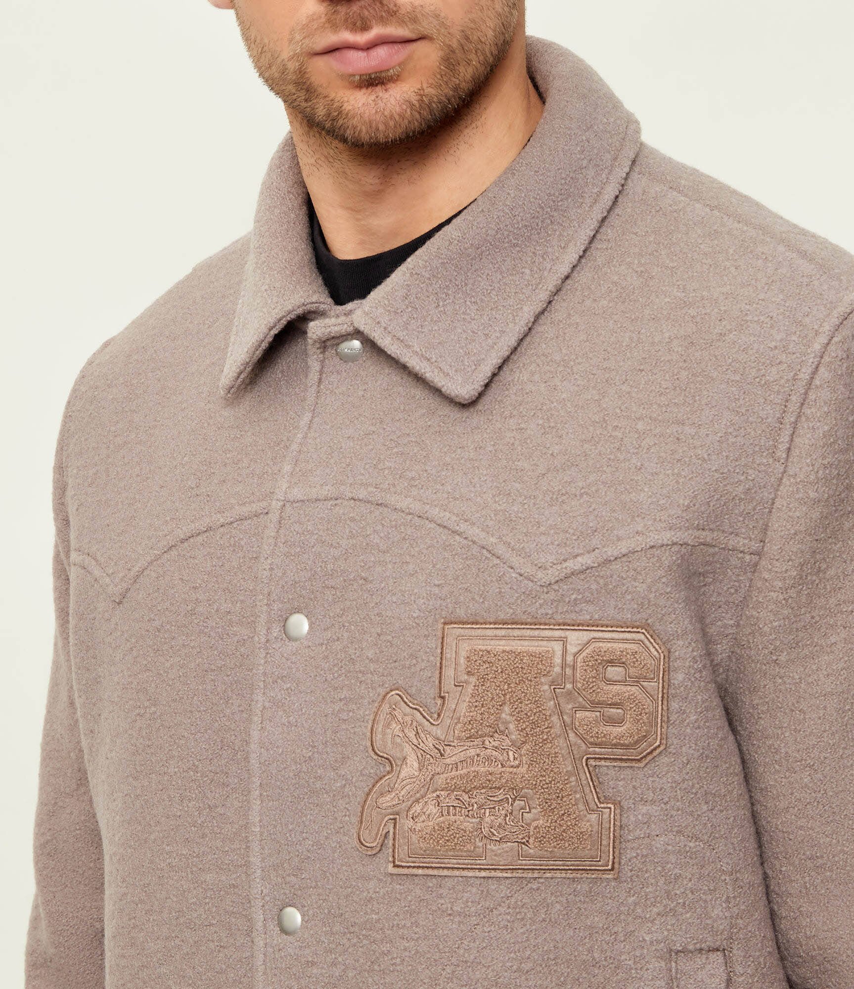 AllSaints De lână geacă ROYCE | Relaxed fit