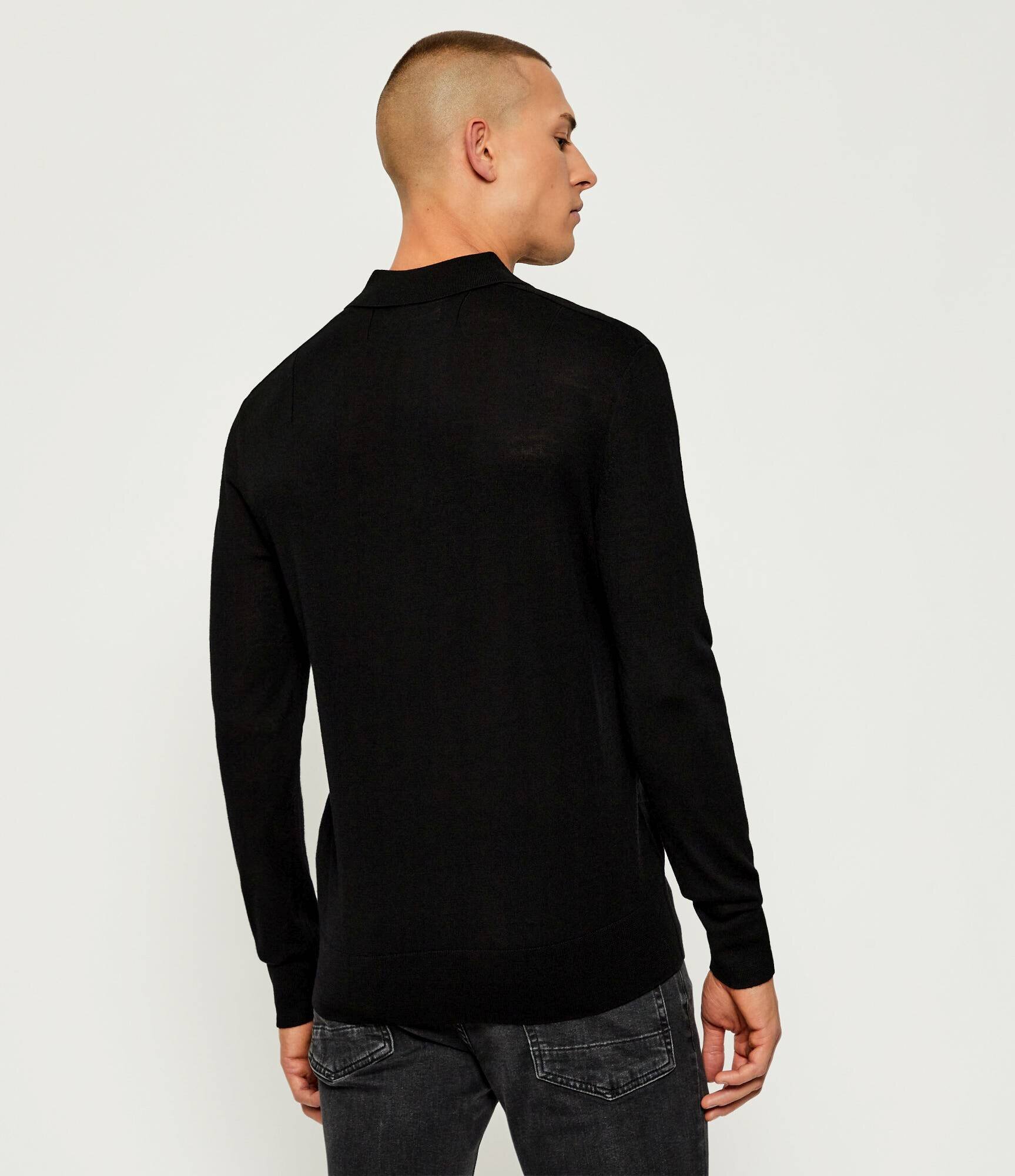 AllSaints De lână polo Mode | Slim Fit