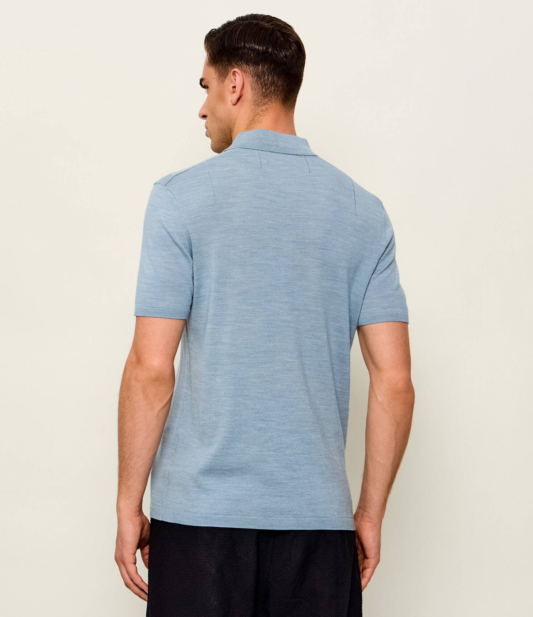 AllSaints De lână polo Ramskull | Slim Fit