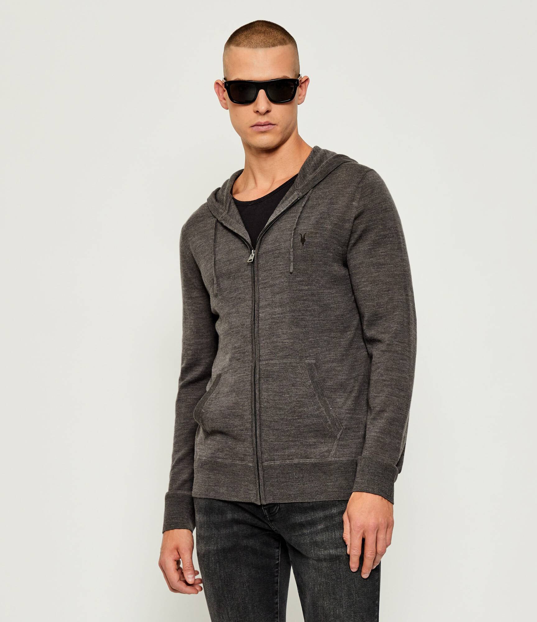 AllSaints De lână pulover Mode | Slim Fit
