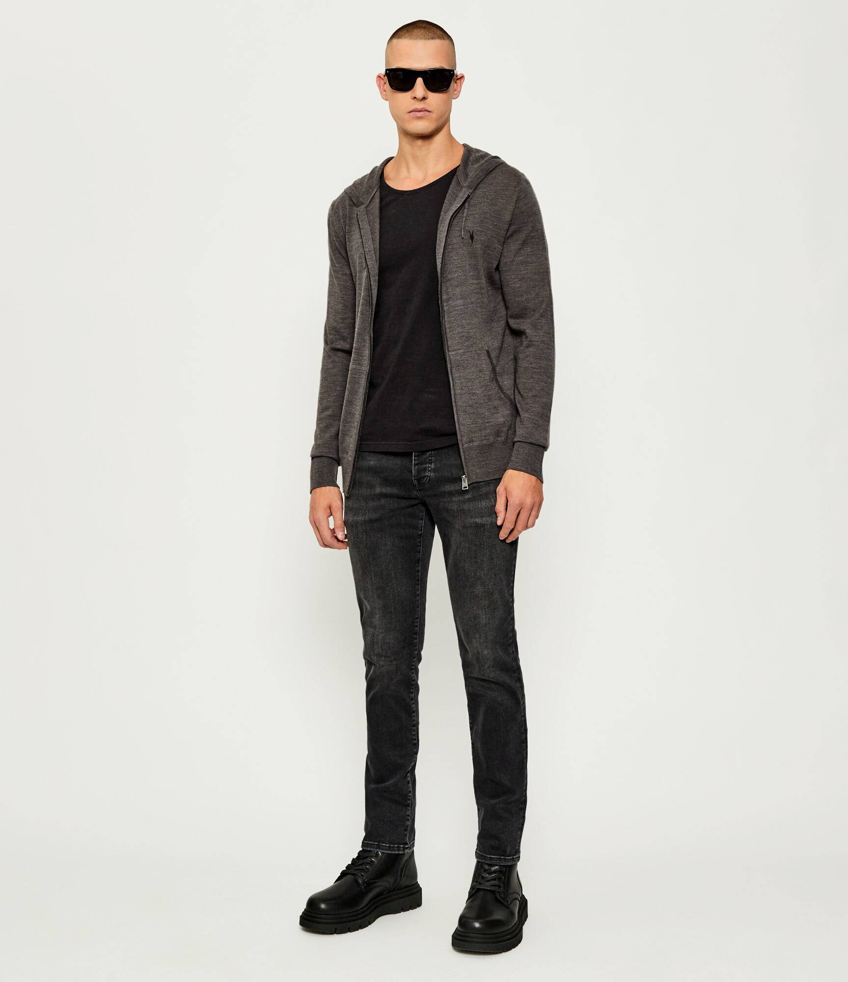 AllSaints De lână pulover Mode | Slim Fit
