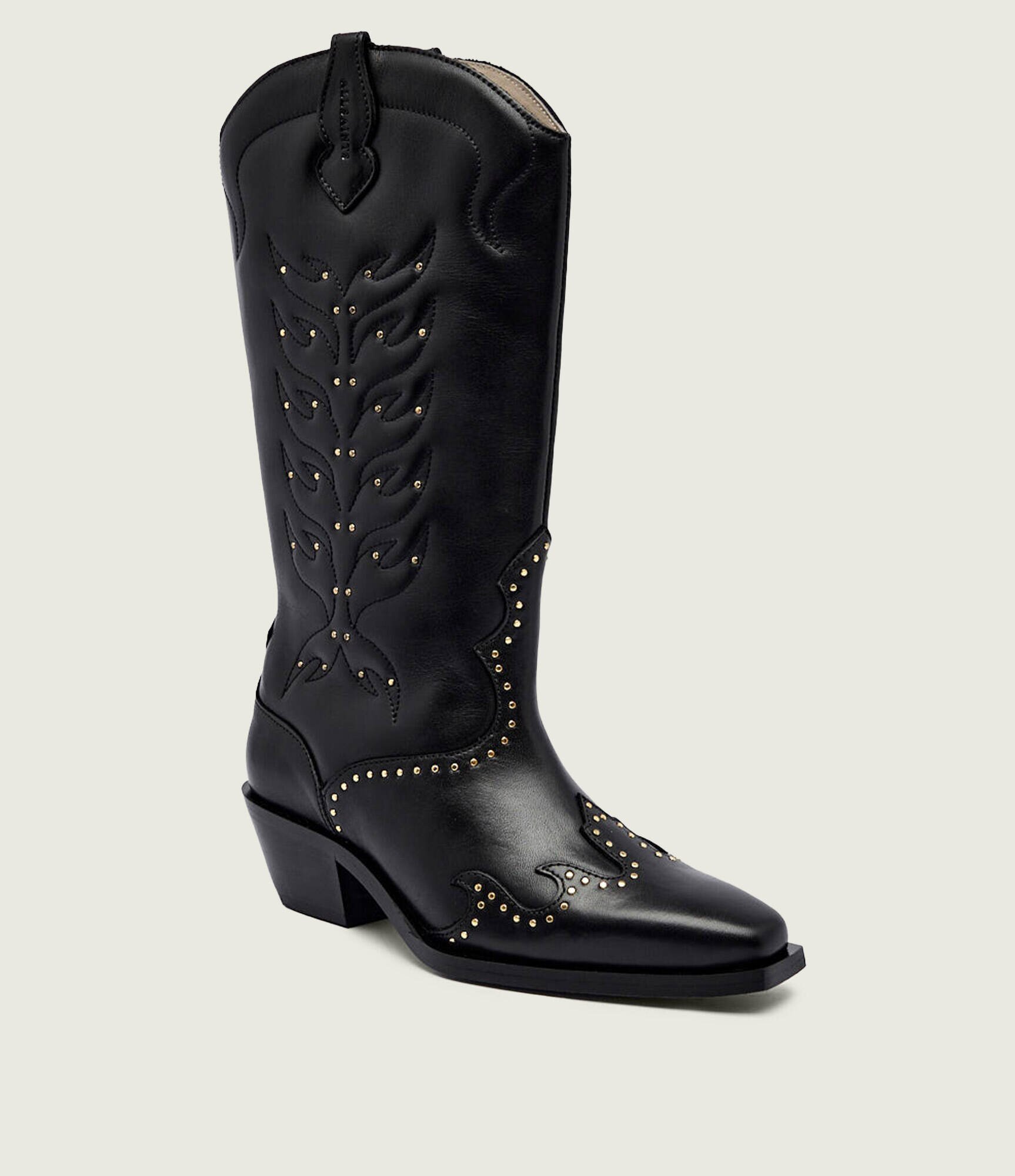 AllSaints De piele cizme cowboy DOLLY