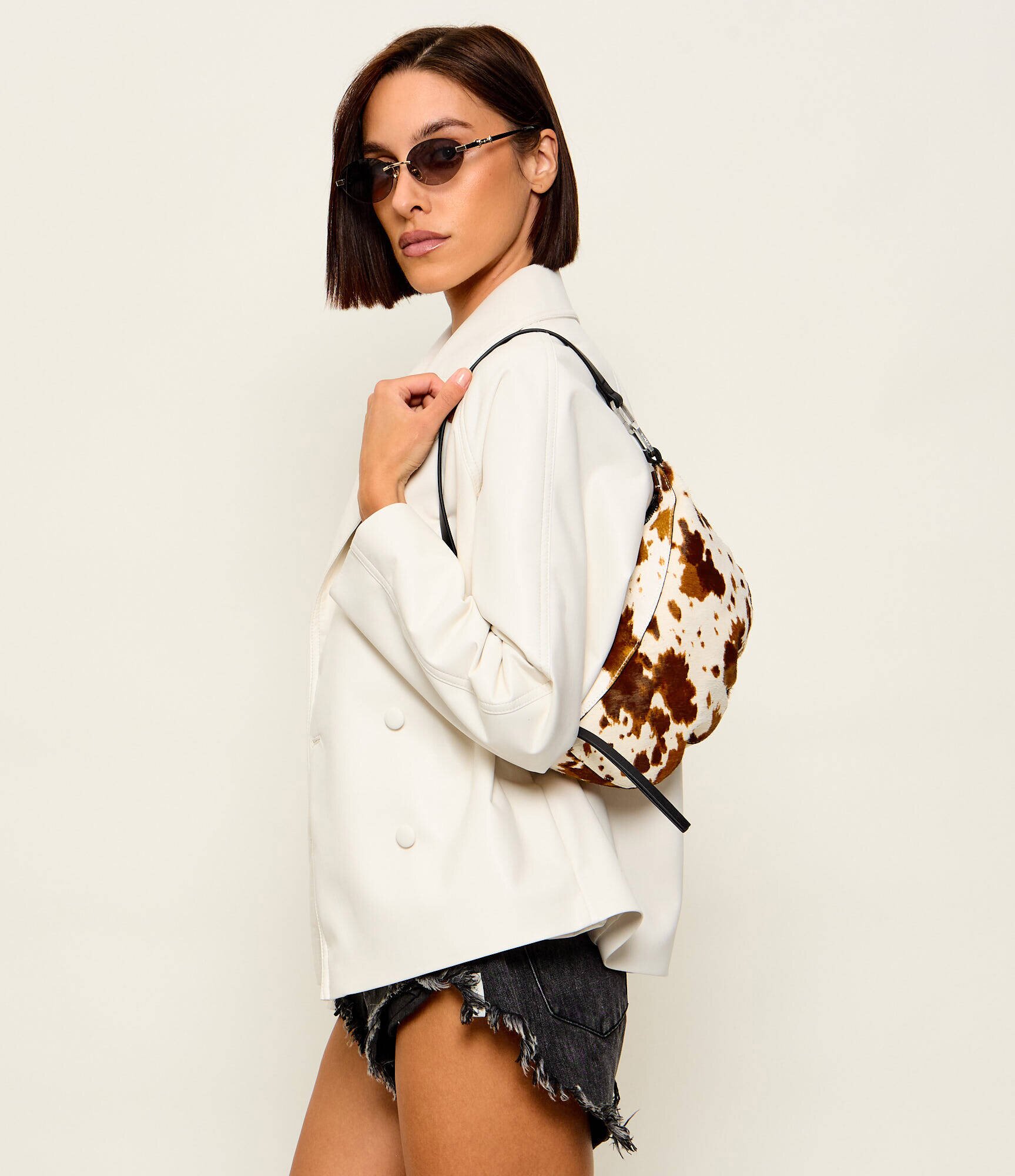 AllSaints De piele geantă pe umăr LUNA MICRO