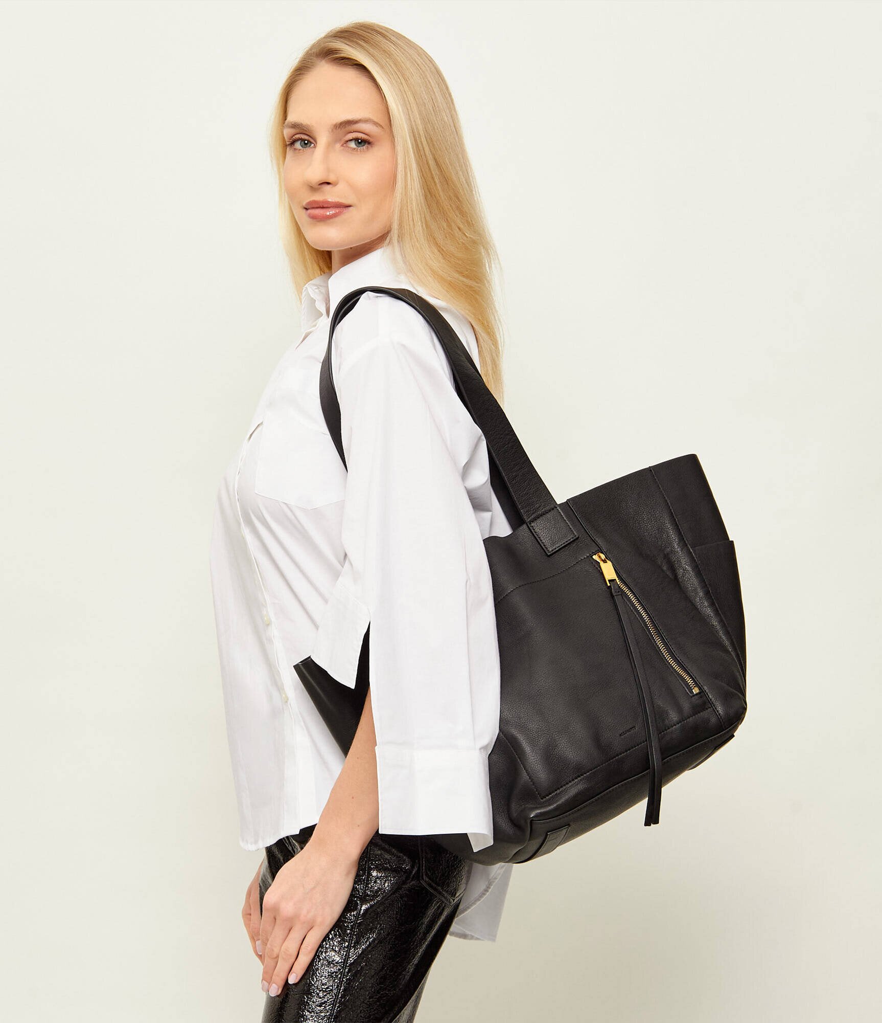 AllSaints De piele geantă shopper