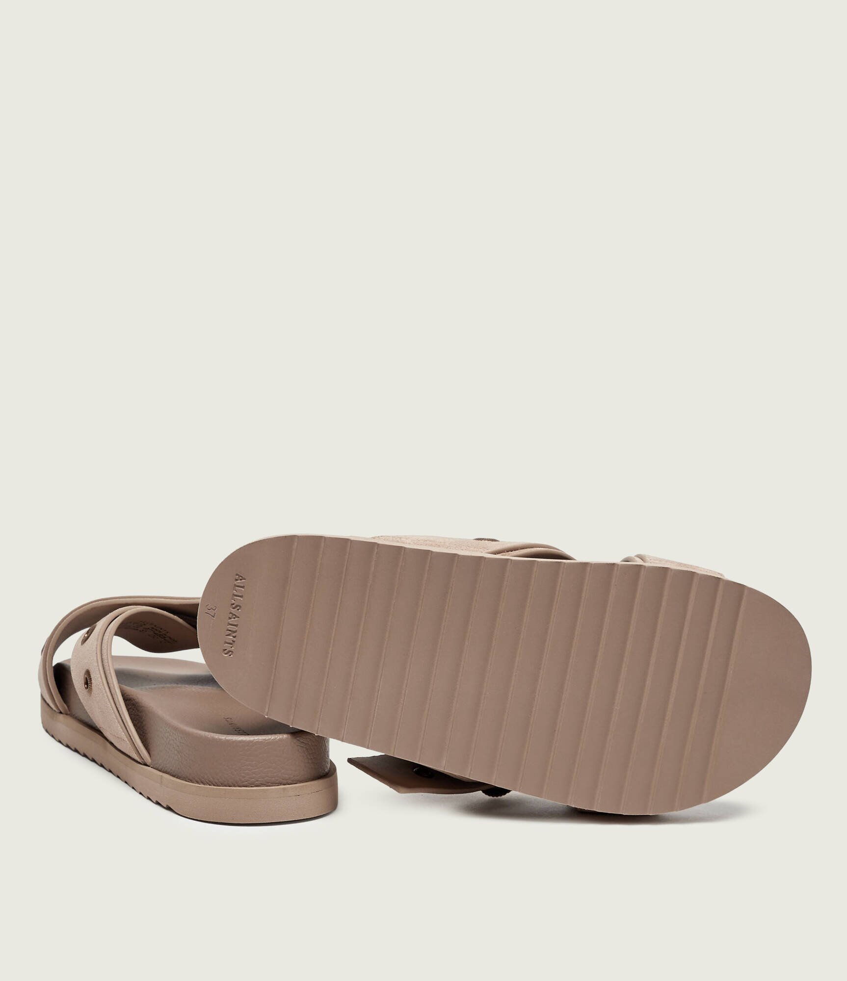 AllSaints De piele șlapi SUKI WESTERN | piele întoarsă