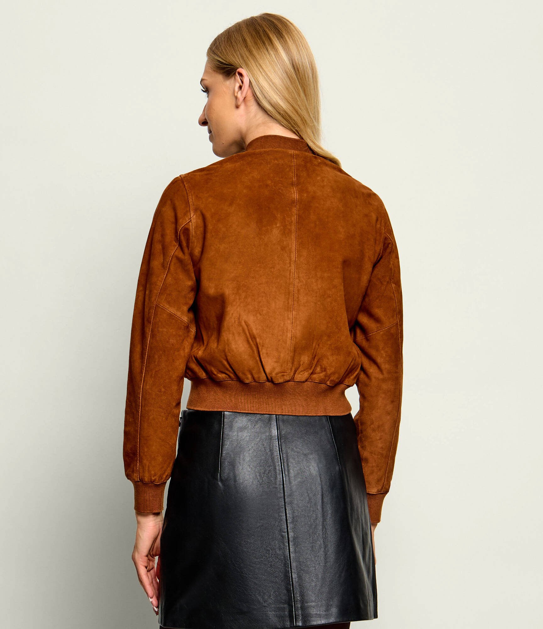 AllSaints Geacă bomber Orten | regular fit | piele întoarsă