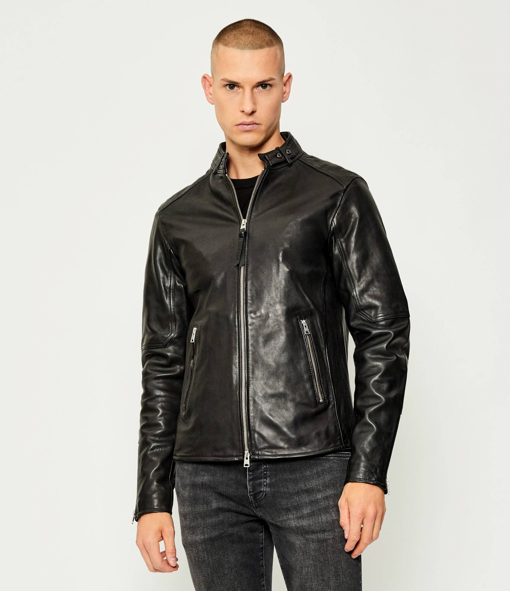 AllSaints Geacă de piele Cora | regular fit