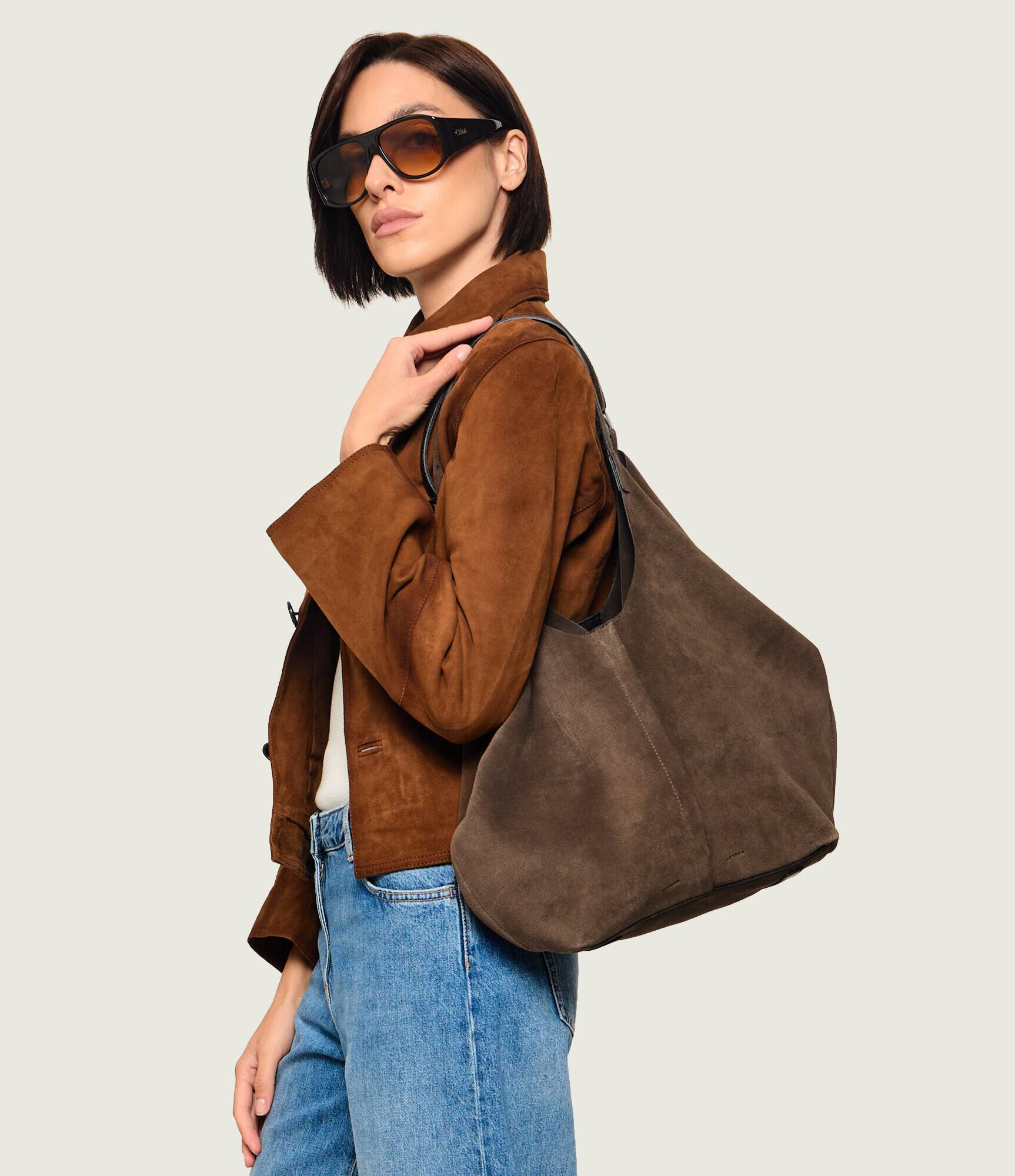 AllSaints Geantă shopper Ara | piele întoarsă
