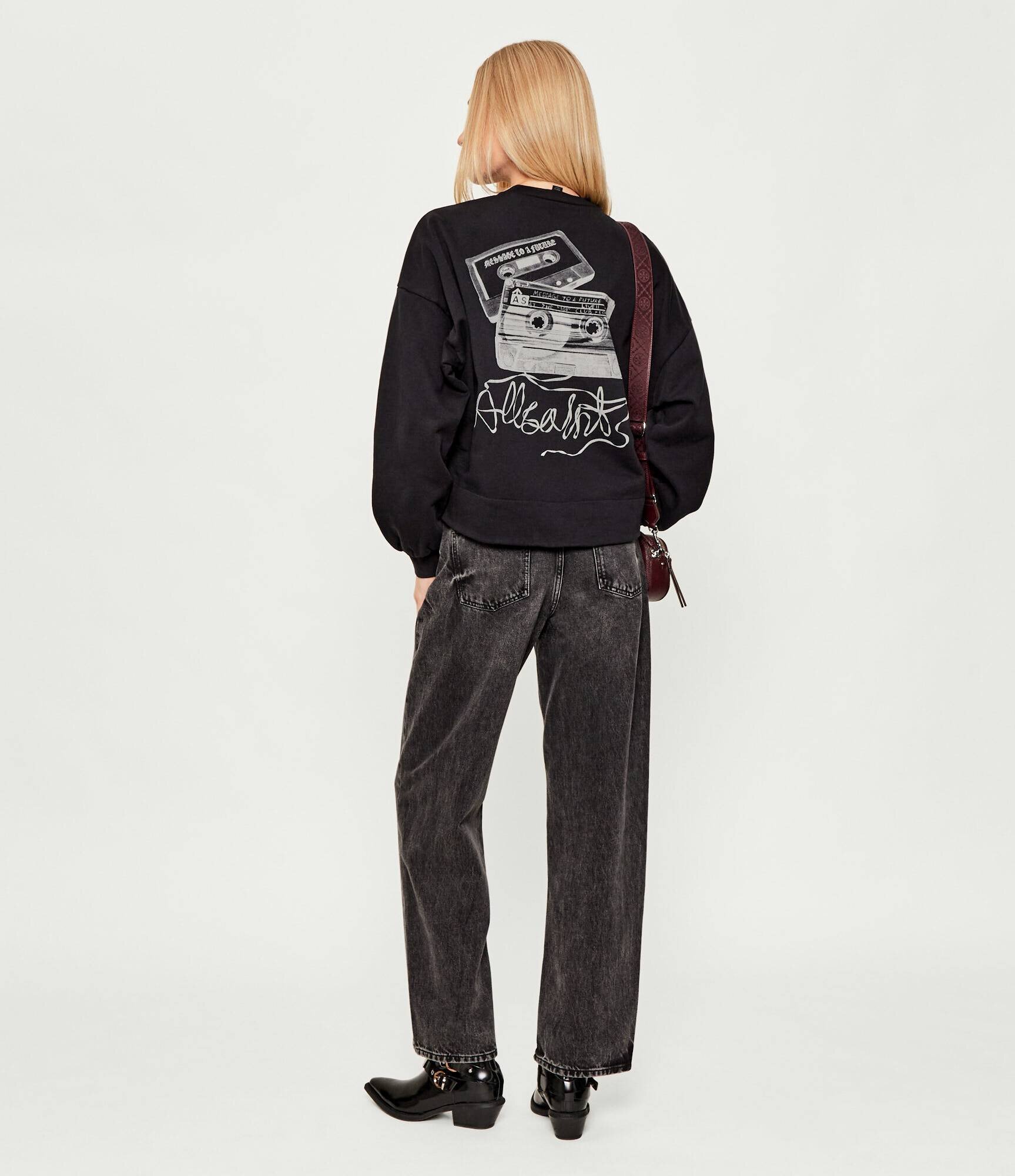 AllSaints Hanorac REEL LILA | Oversize fit