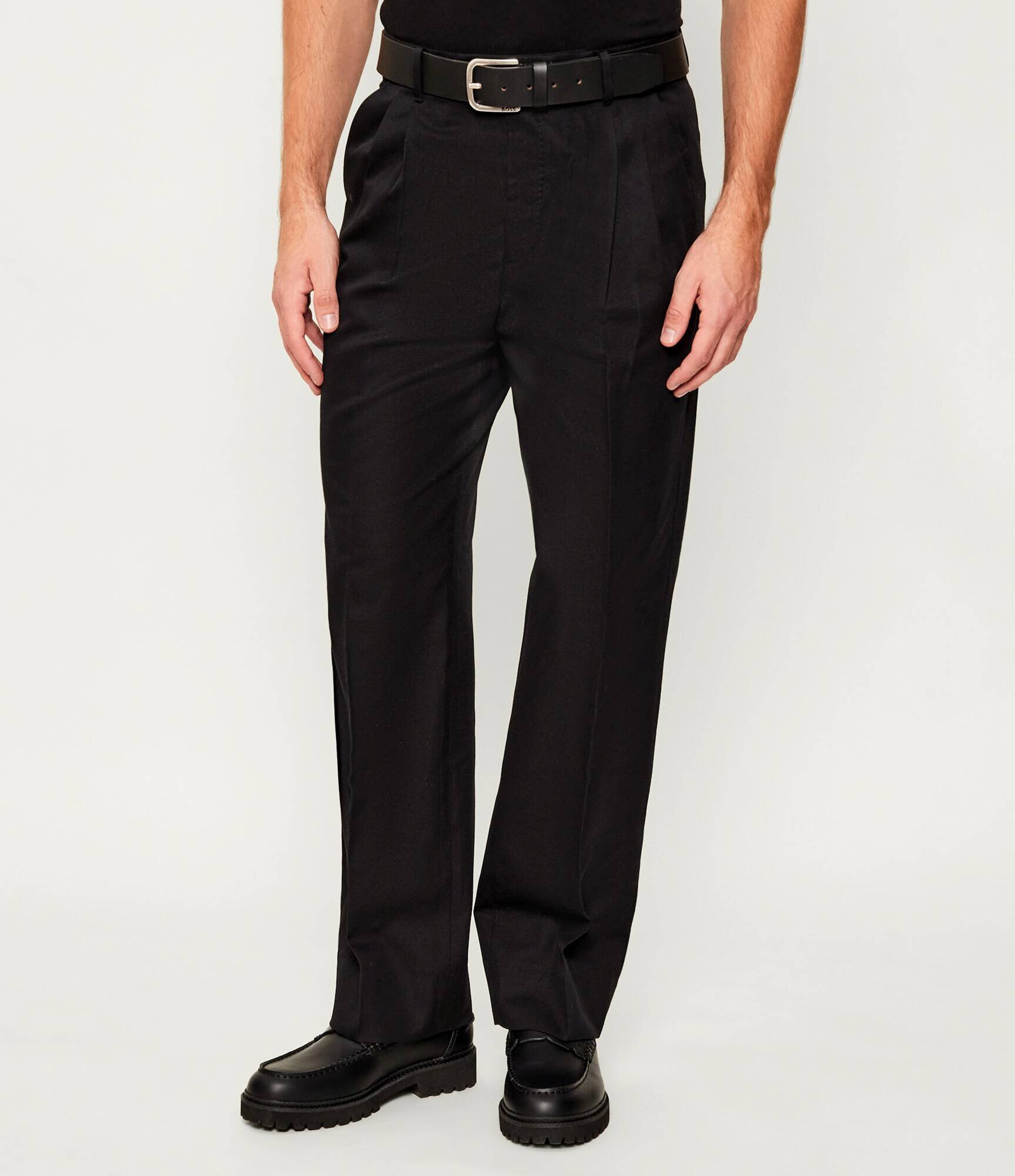 AllSaints Pantaloni TALLIS | Straight fit cu adaos de lână