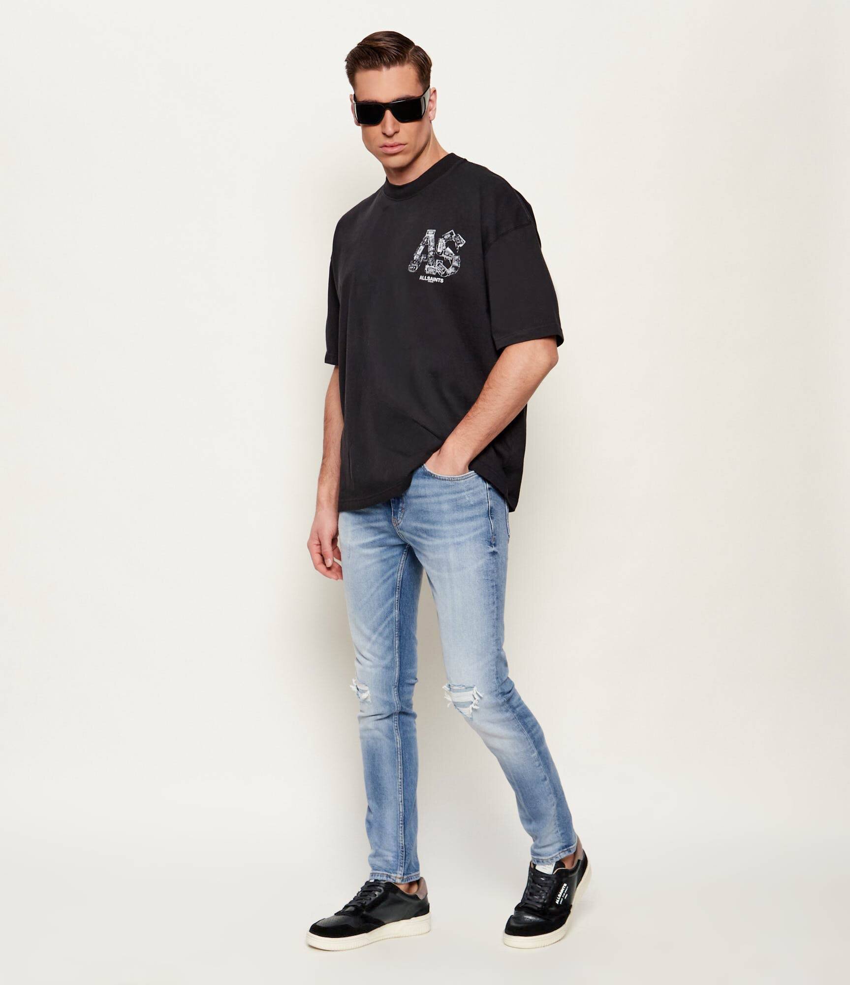 AllSaints Teniși din piele REGAN | piele întoarsă