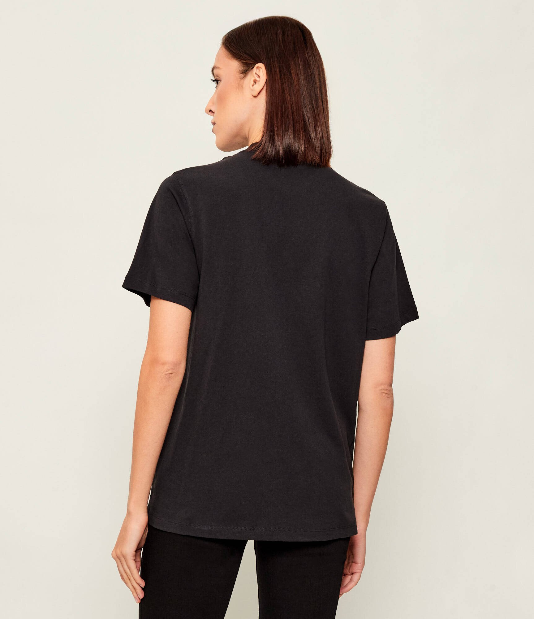 AllSaints Tricou Drip Embellished Boyfriend | Oversize fit