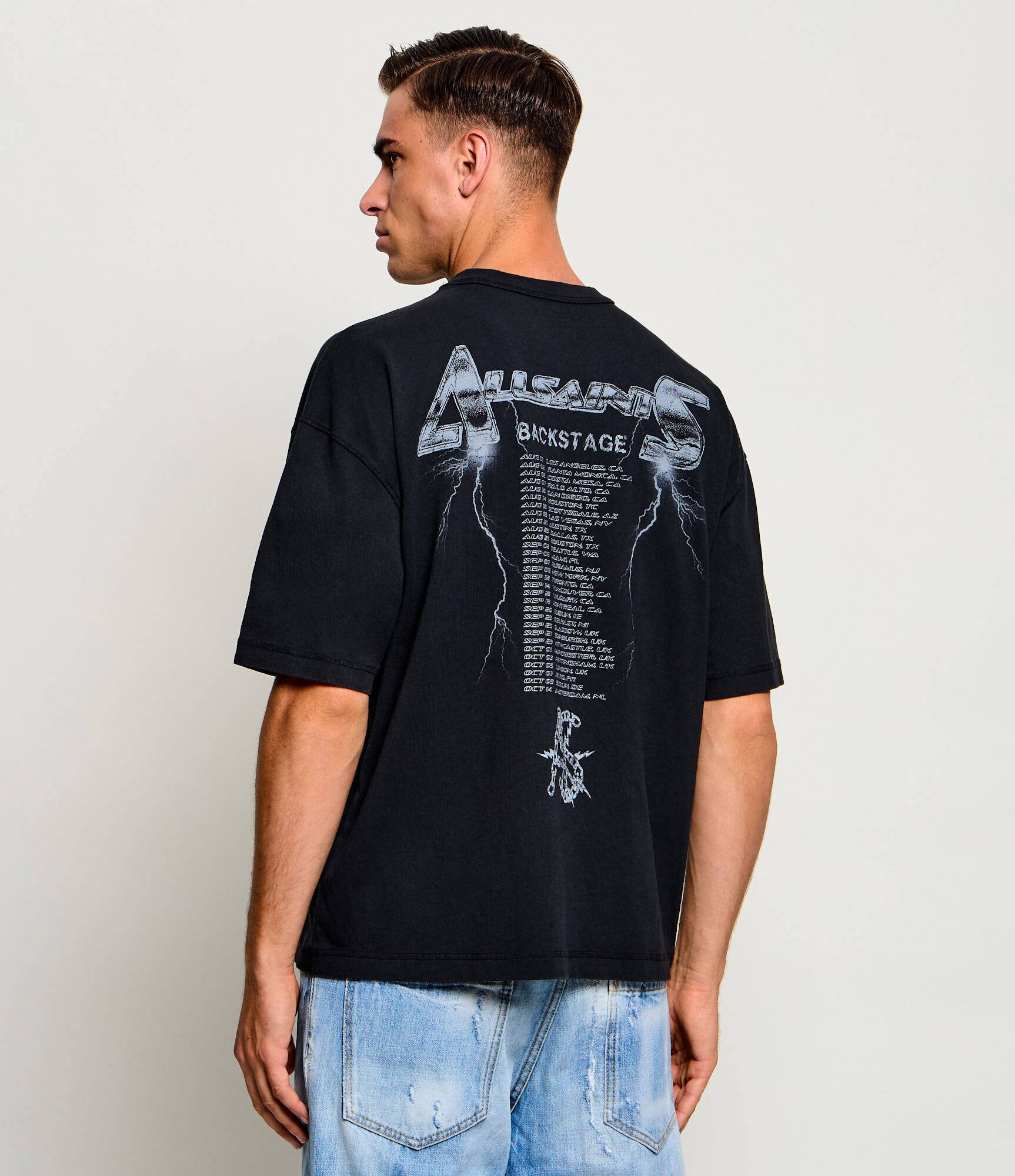 AllSaints Tricou Iron Tiger | Relaxed fit