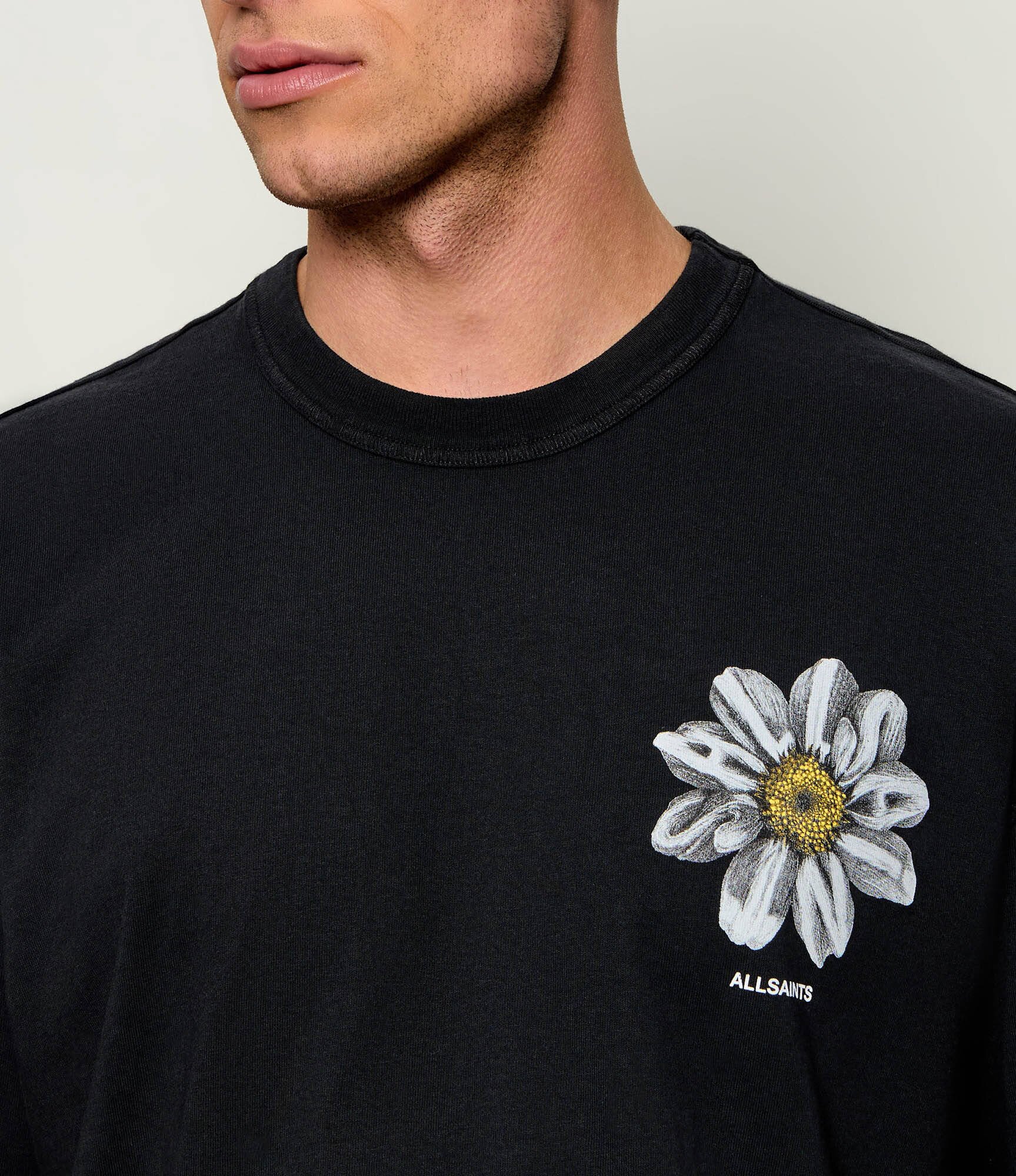 AllSaints Tricou PETALS | Oversize fit