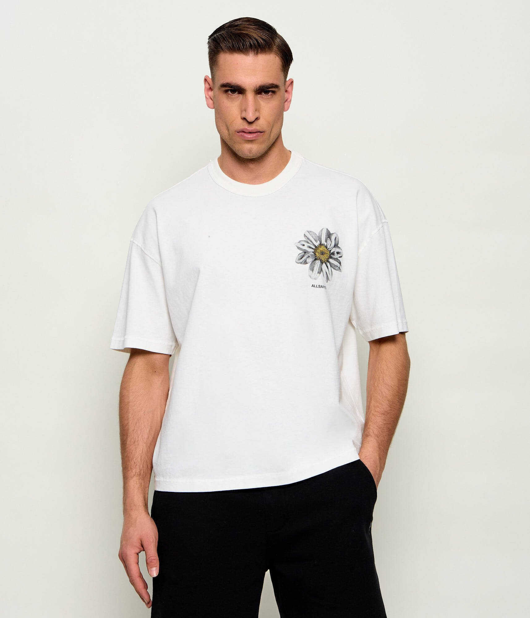 AllSaints Tricou PETALS | Oversize fit