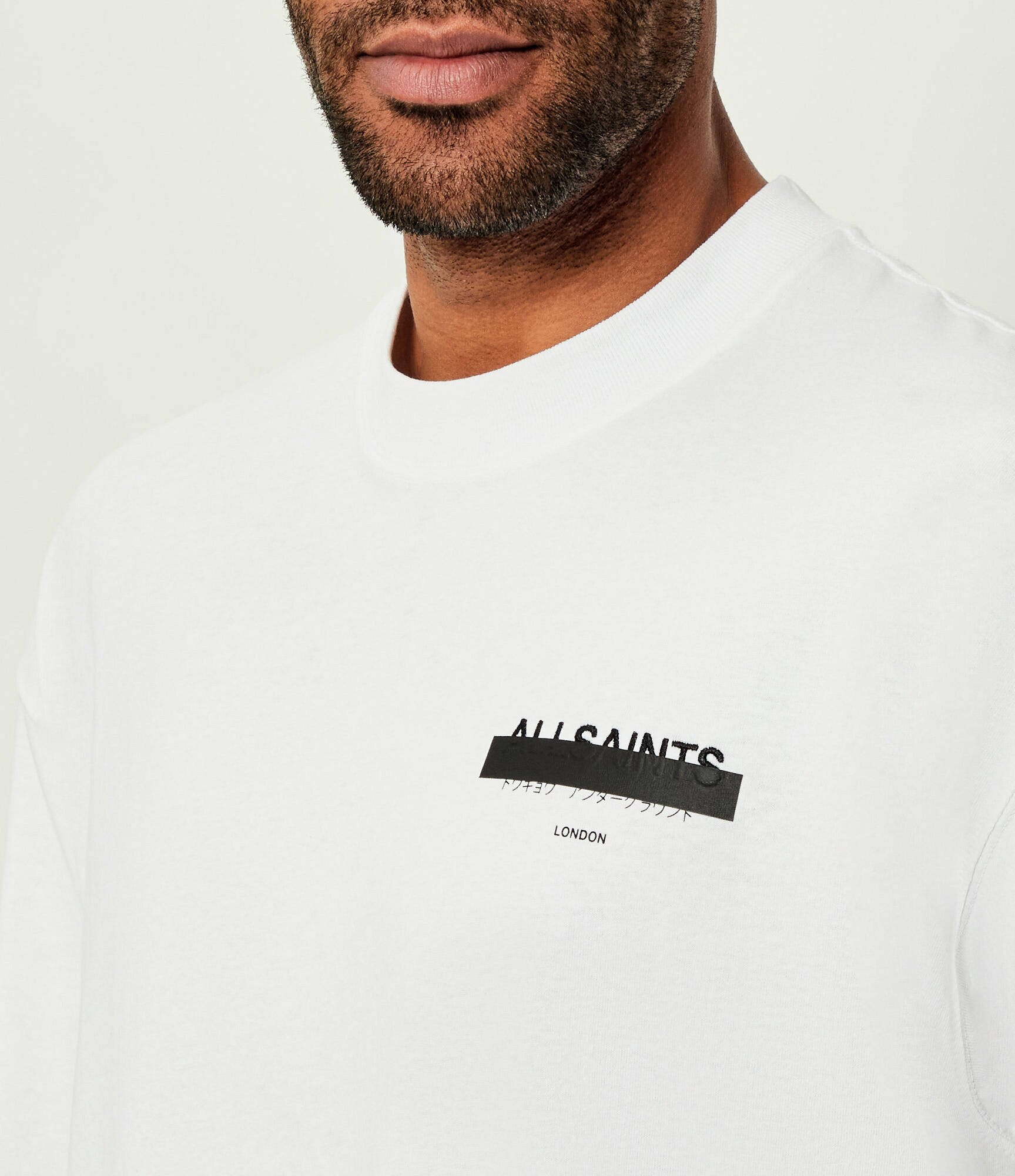 AllSaints Tricou REDACT | Oversize fit