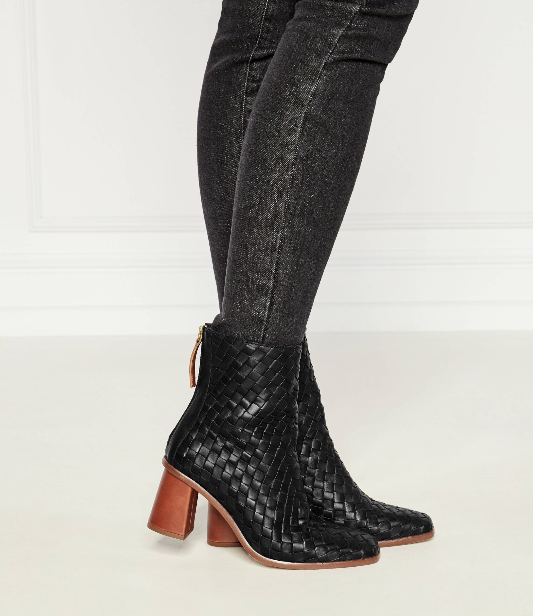Alohas De piele botine cu toc