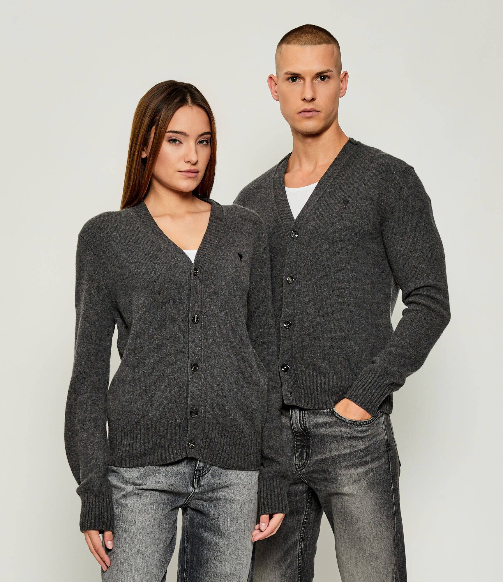 AMI Paris De cașmir cardigan | regular fit cu adaos de lână