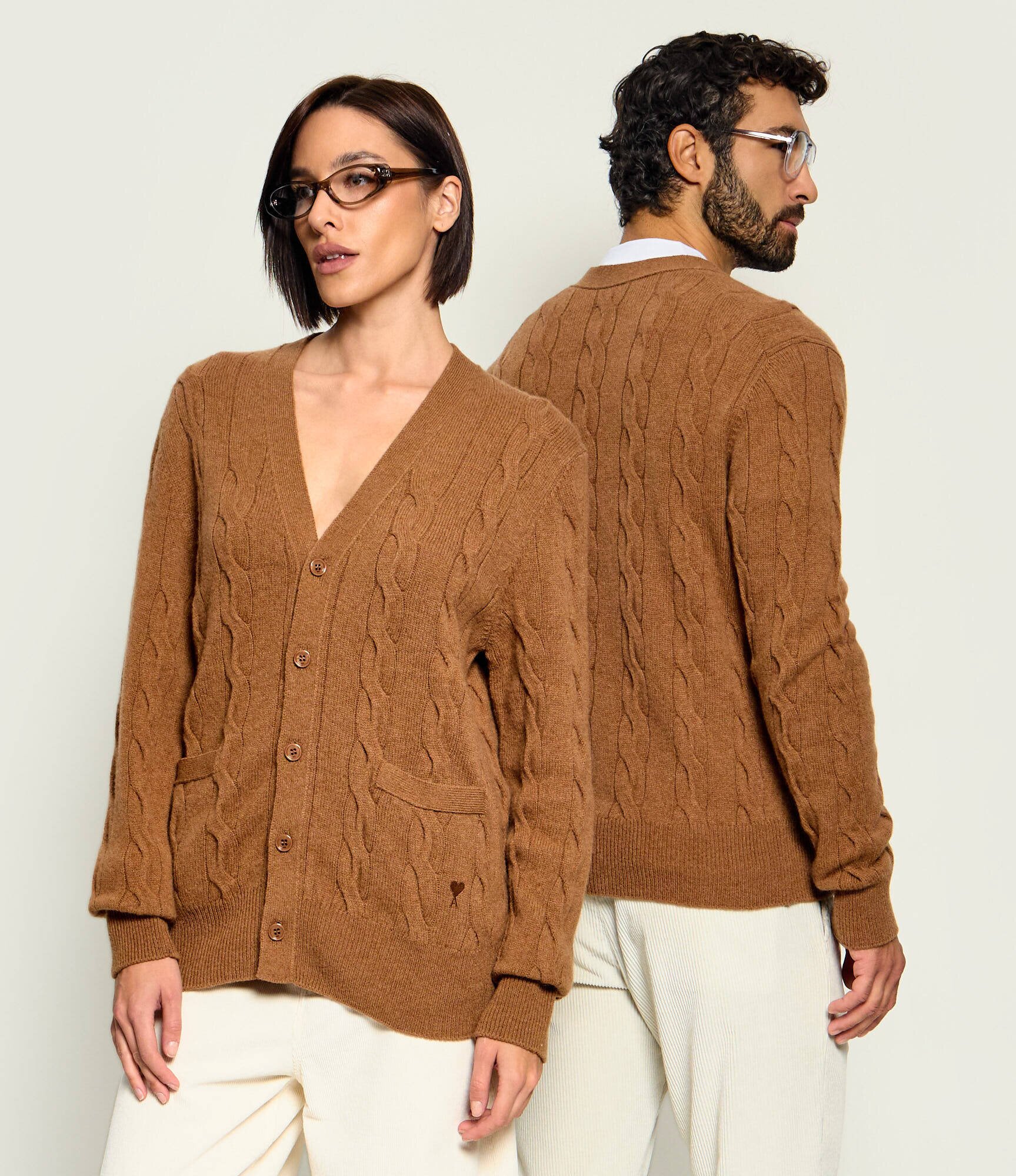 AMI Paris De lână cardigan | Classic fit