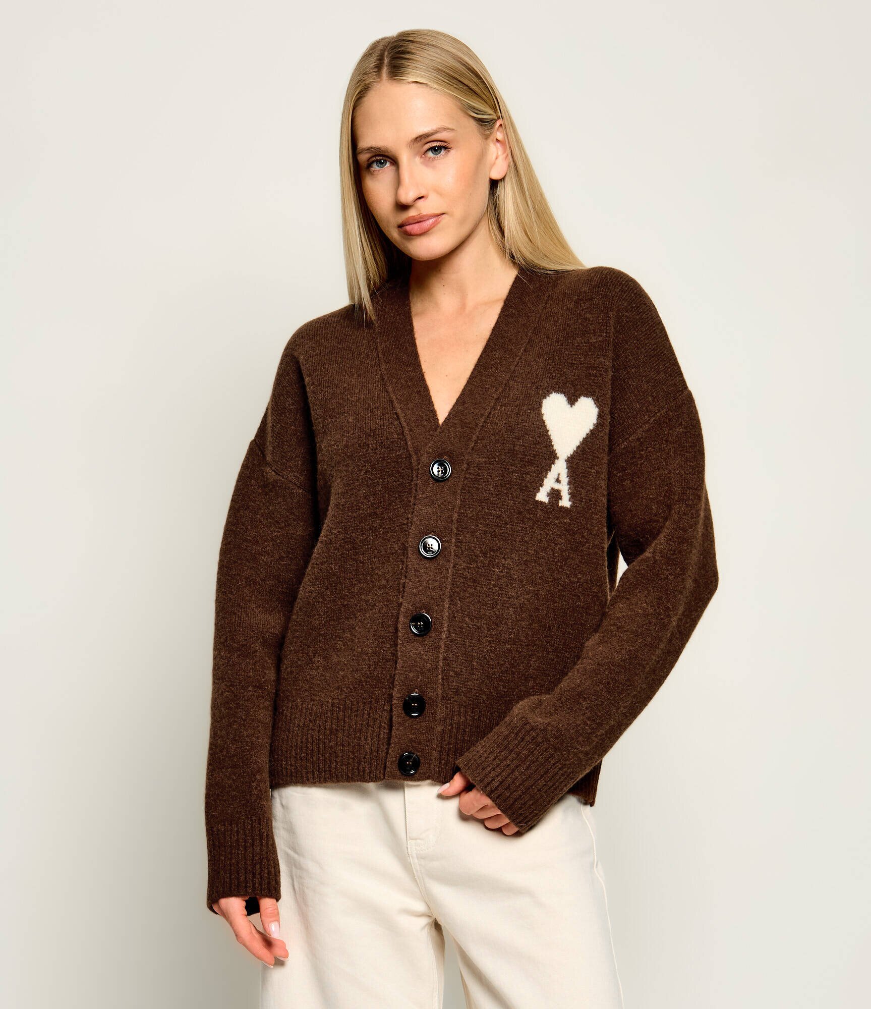 AMI Paris De lână cardigan | Classic fit