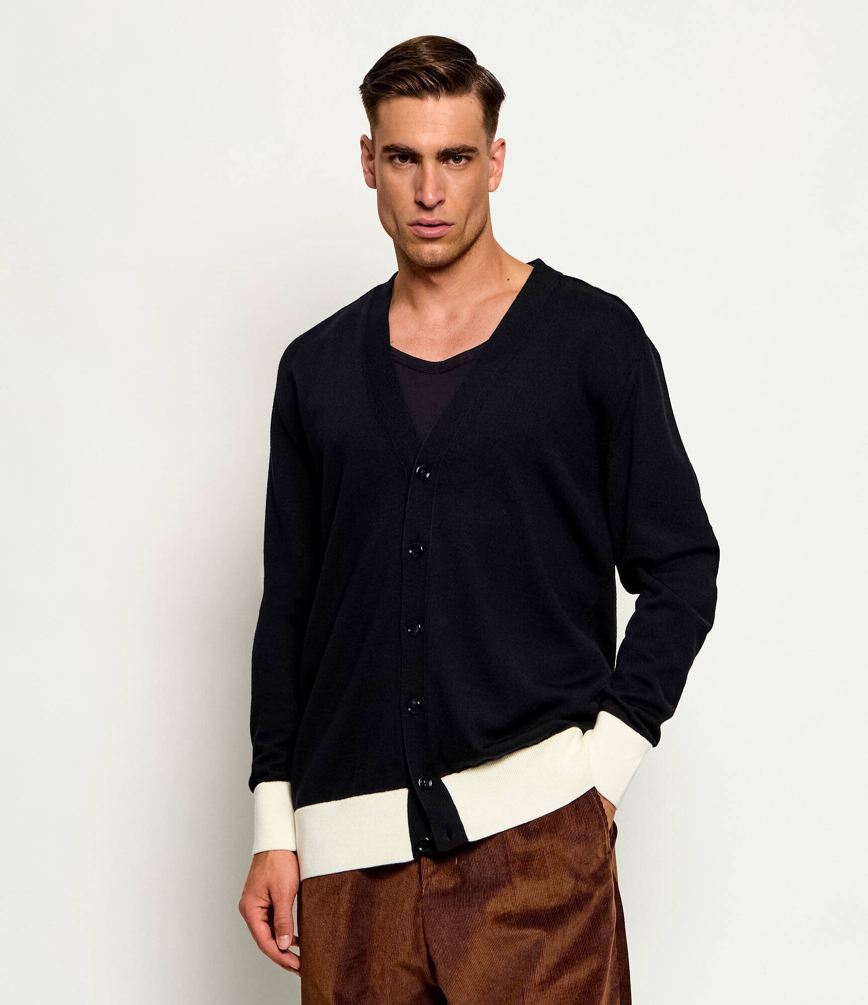 AMI Paris De lână cardigan | Oversize fit