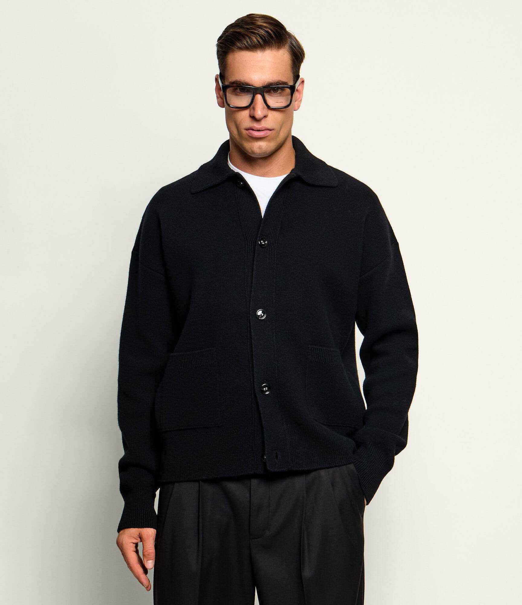 AMI Paris De lână cardigan | Relaxed fit