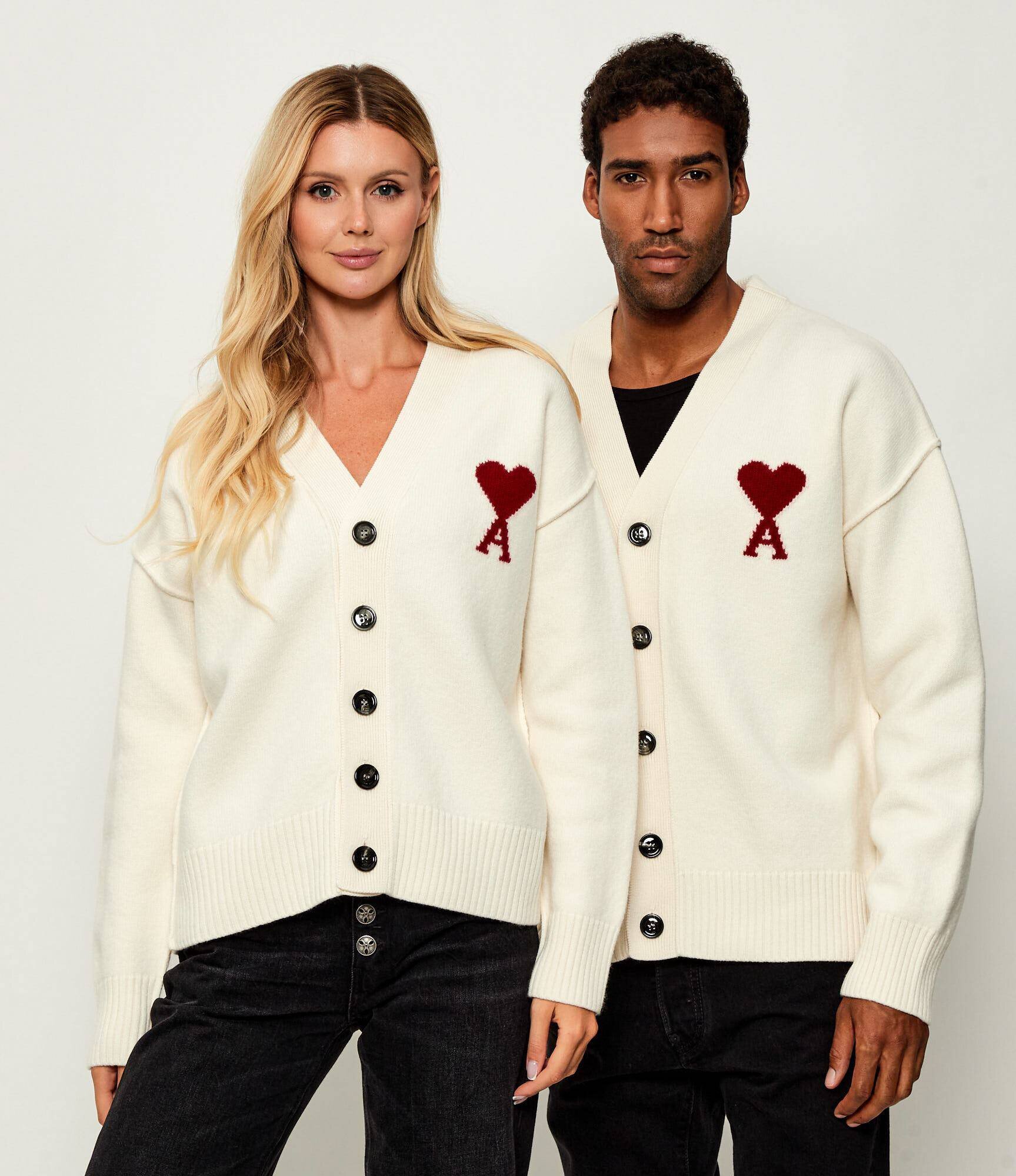AMI Paris De lână cardigan | Relaxed fit