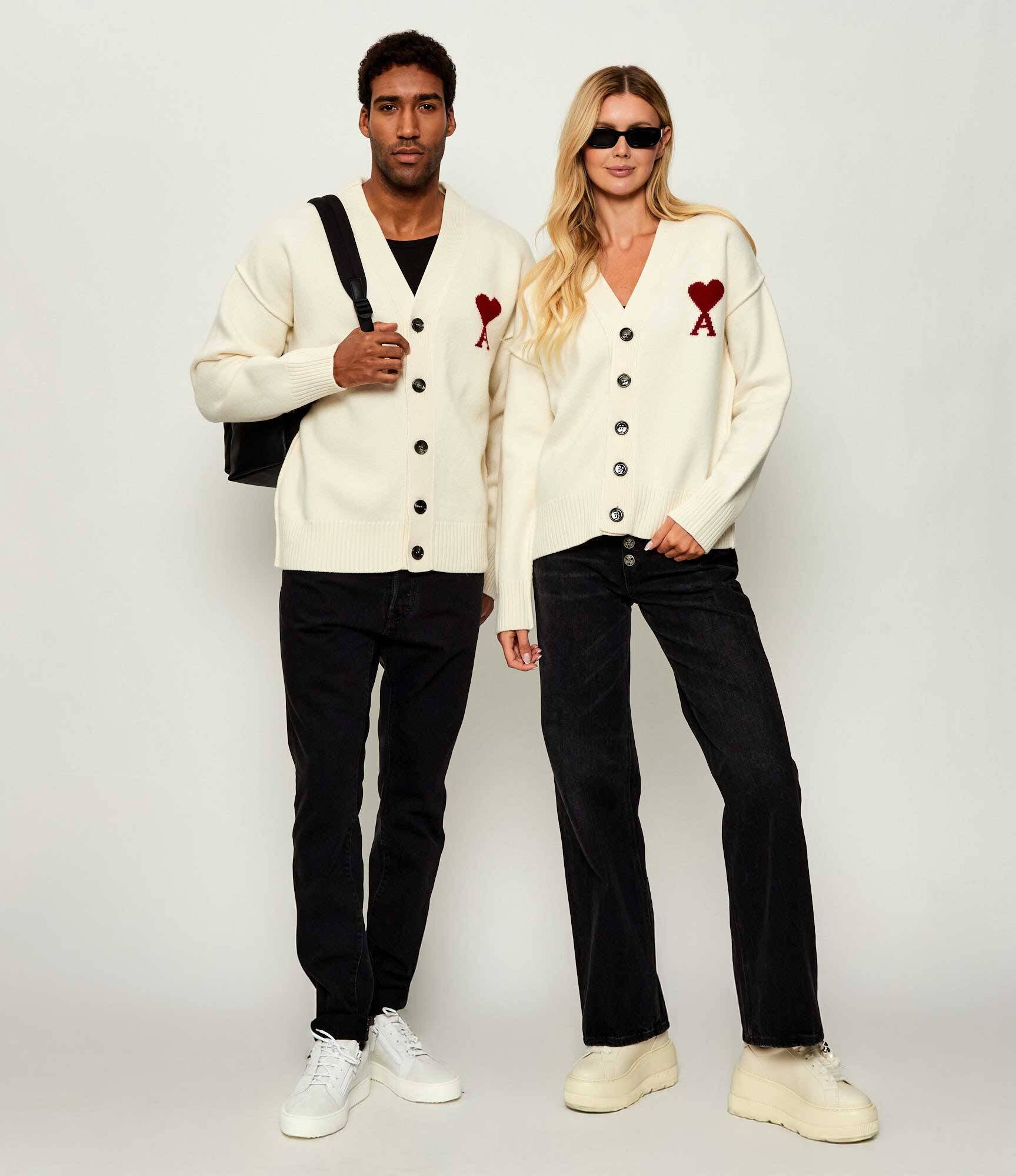 AMI Paris De lână cardigan | Relaxed fit